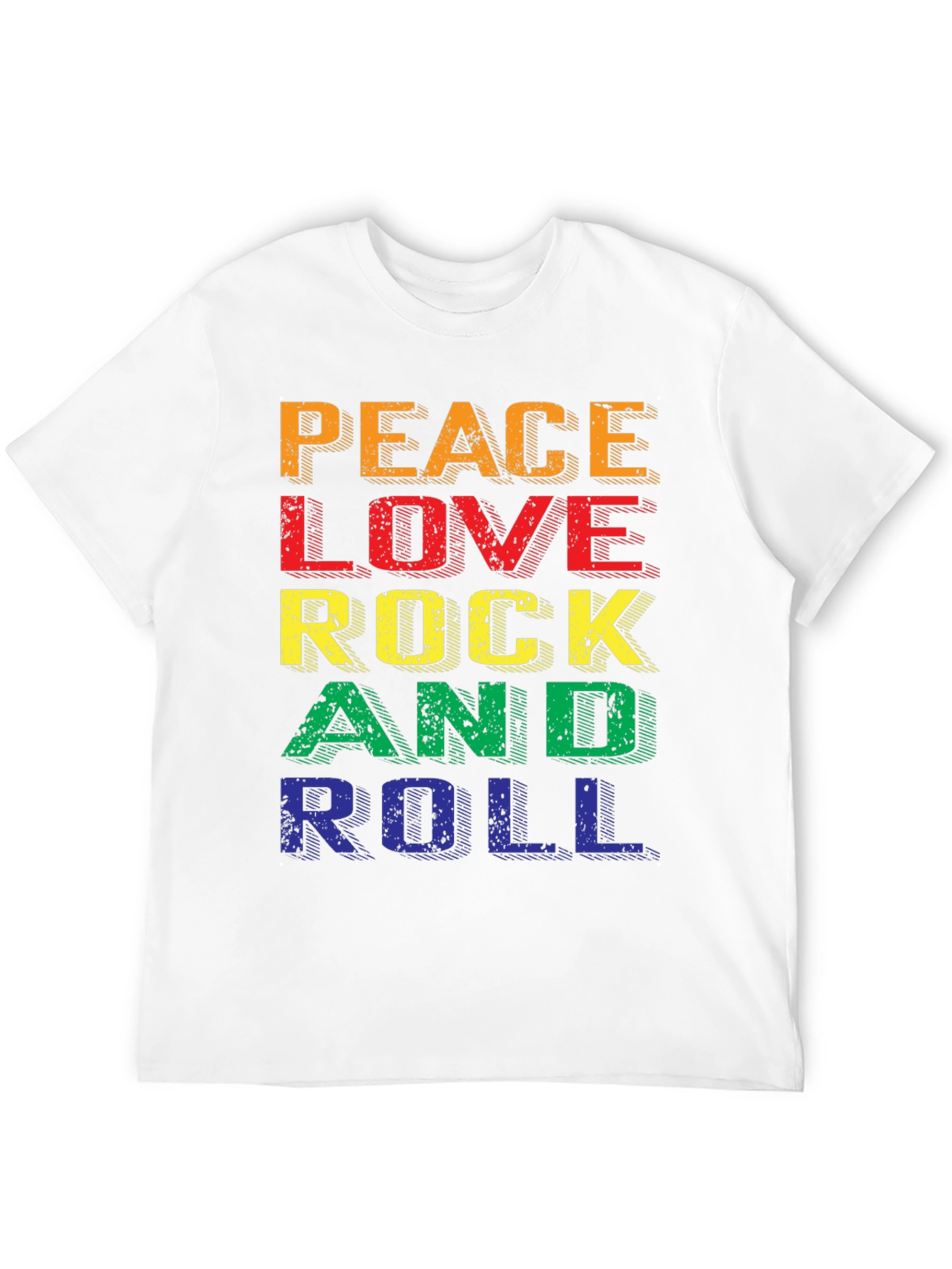Peace Love Rock & Roll Graphic Tee