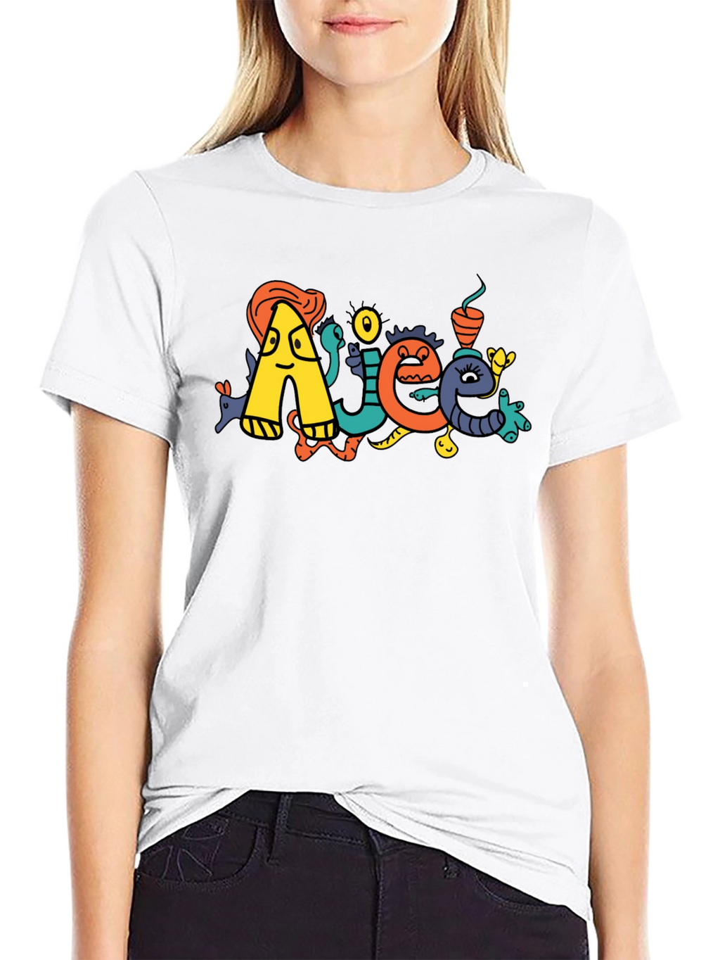 Doodle Art Black T-Shirt