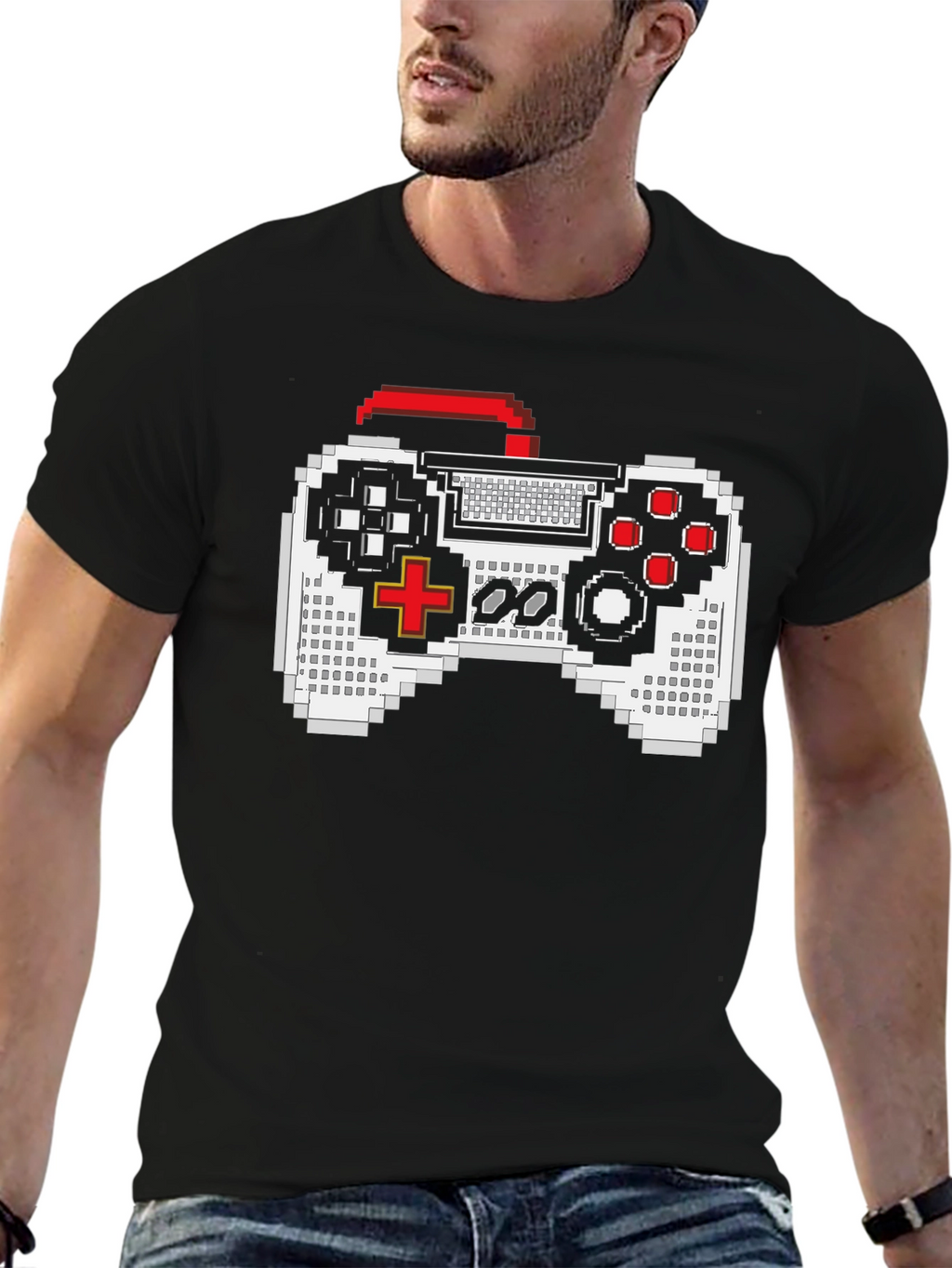Retro Game Controller T-Shirt - Pixelated Fun!
