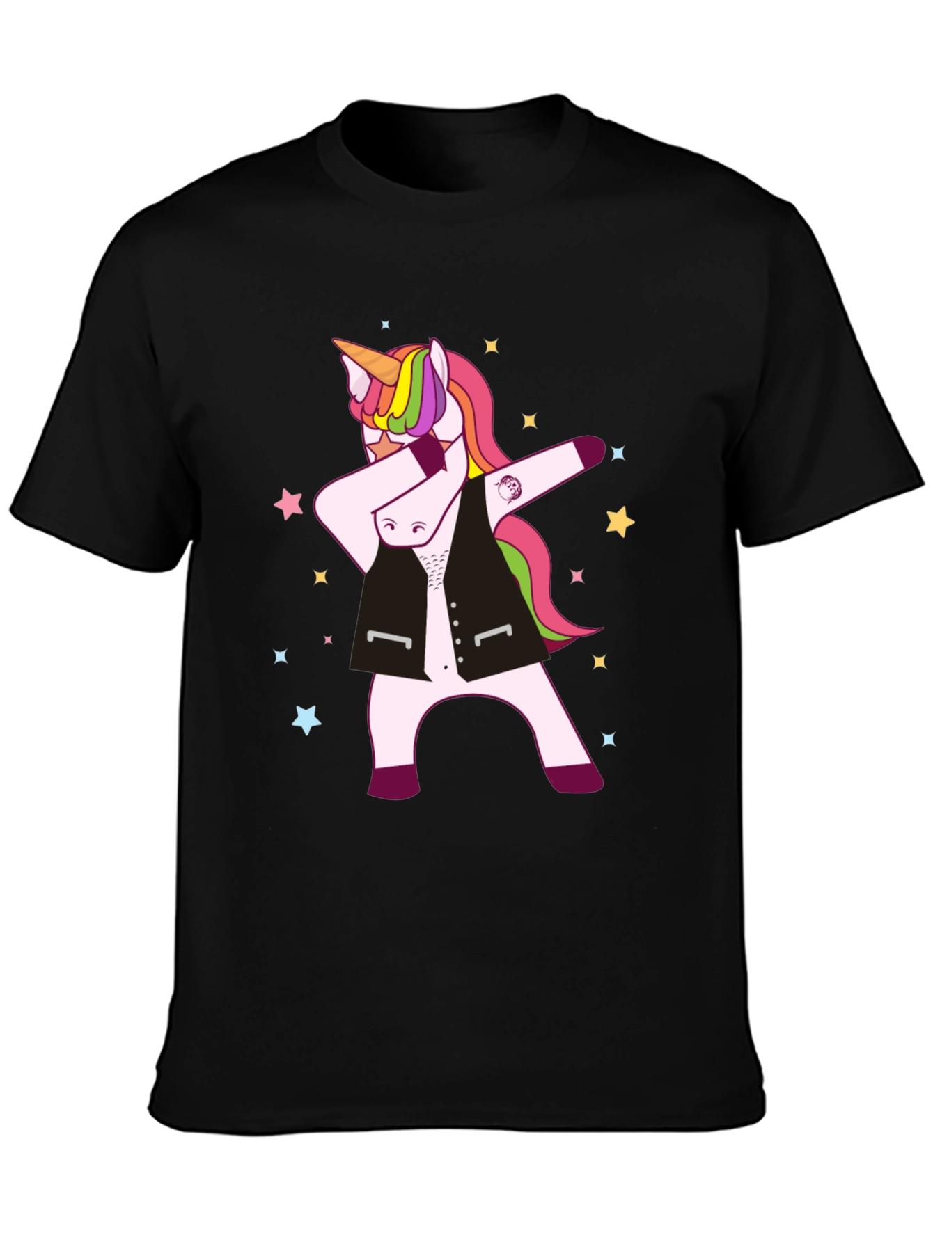 Dabbing Unicorn Graphic Tee - Rocker Style