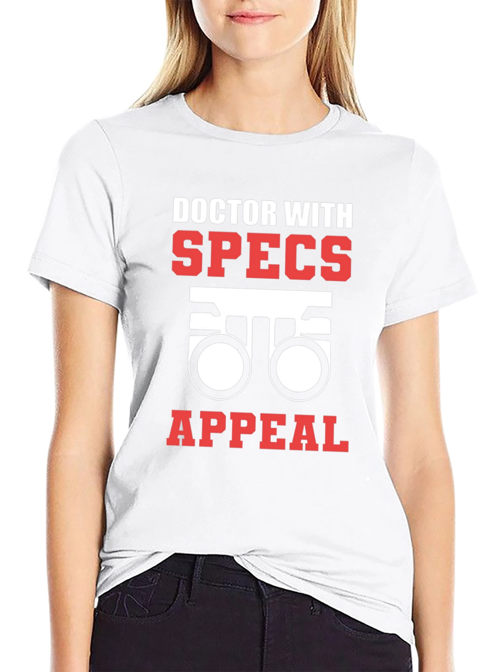 Doctor With Specs Appeal Black T-Shirt
