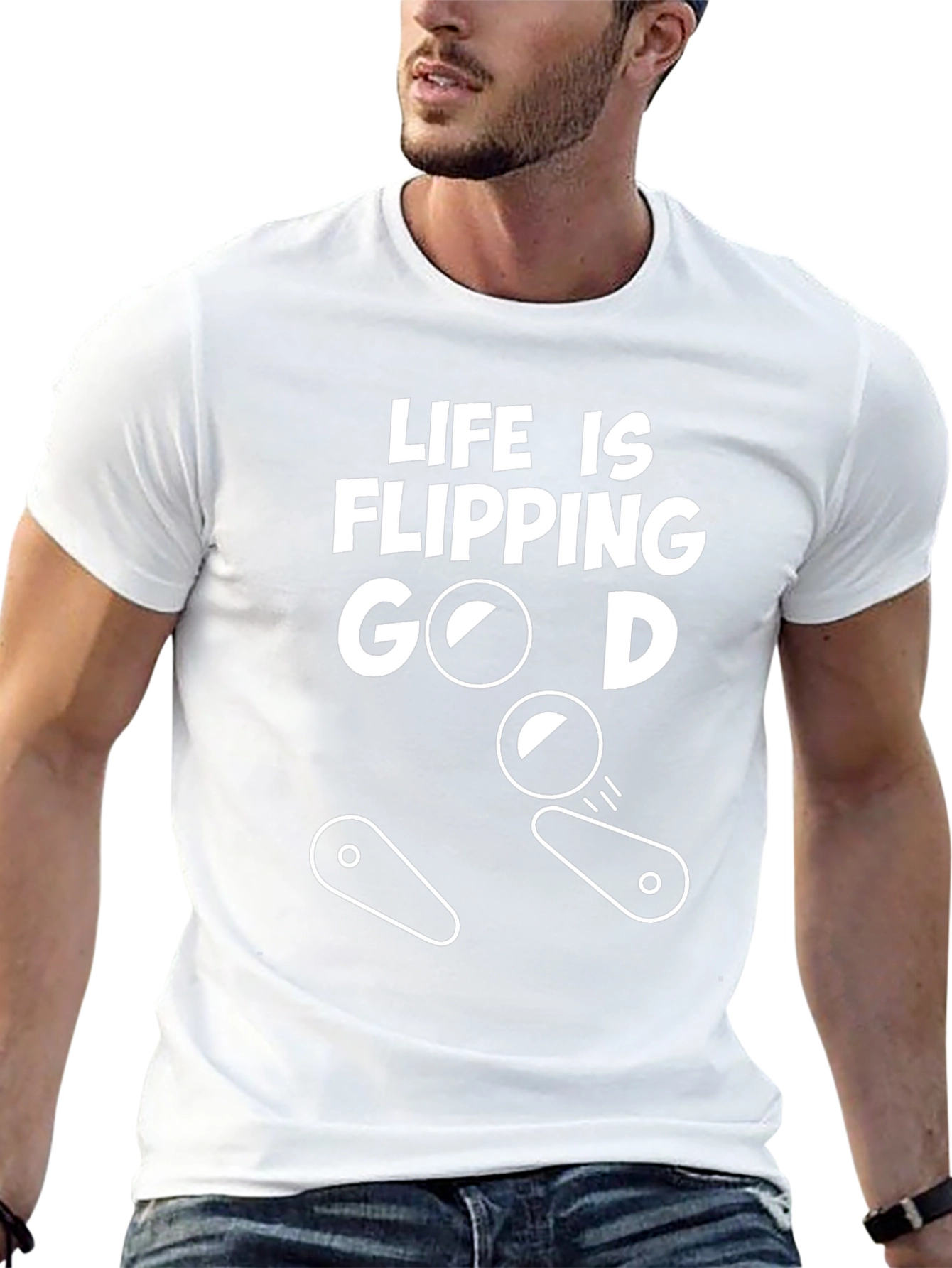 Life Is Flipping Good T-Shirt - Pinball Theme
