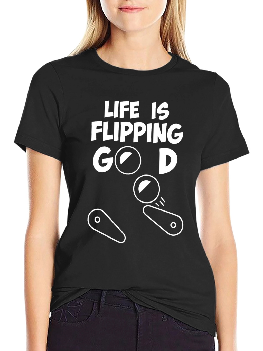 Life Is Flipping Good T-Shirt - Pinball Theme