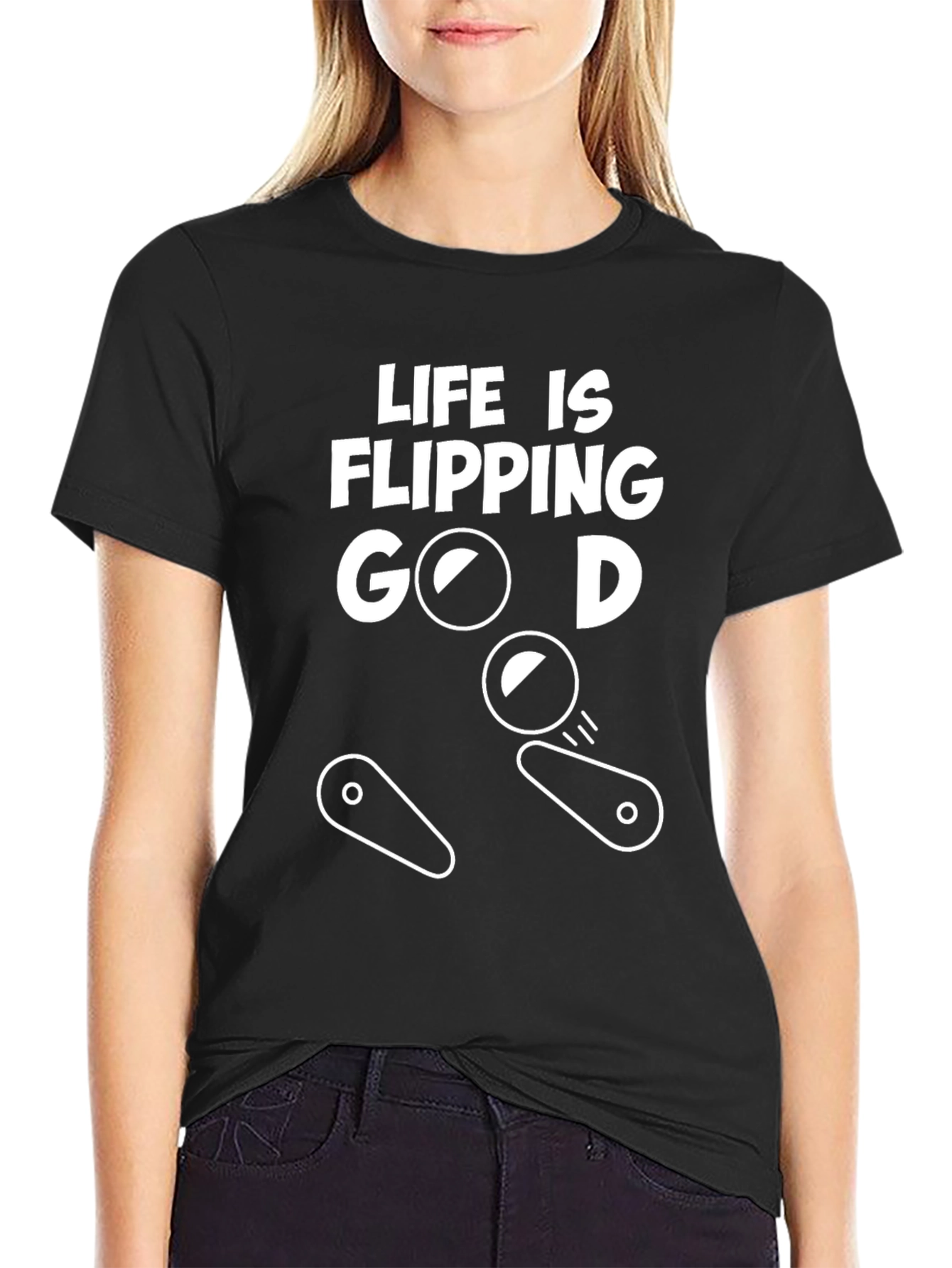 Life Is Flipping Good T-Shirt - Pinball Theme