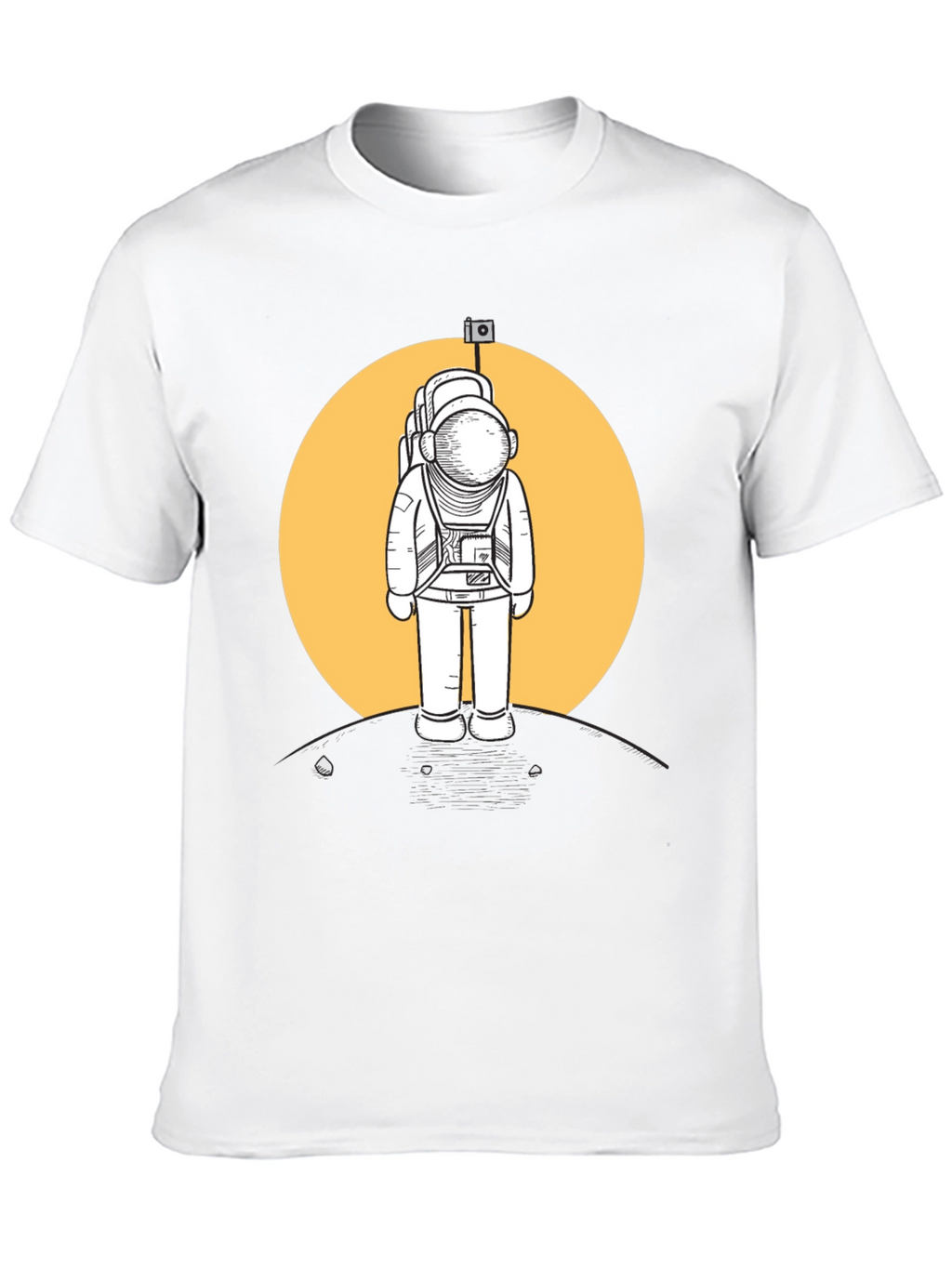 Astronaut Moon Landing Graphic T-Shirt