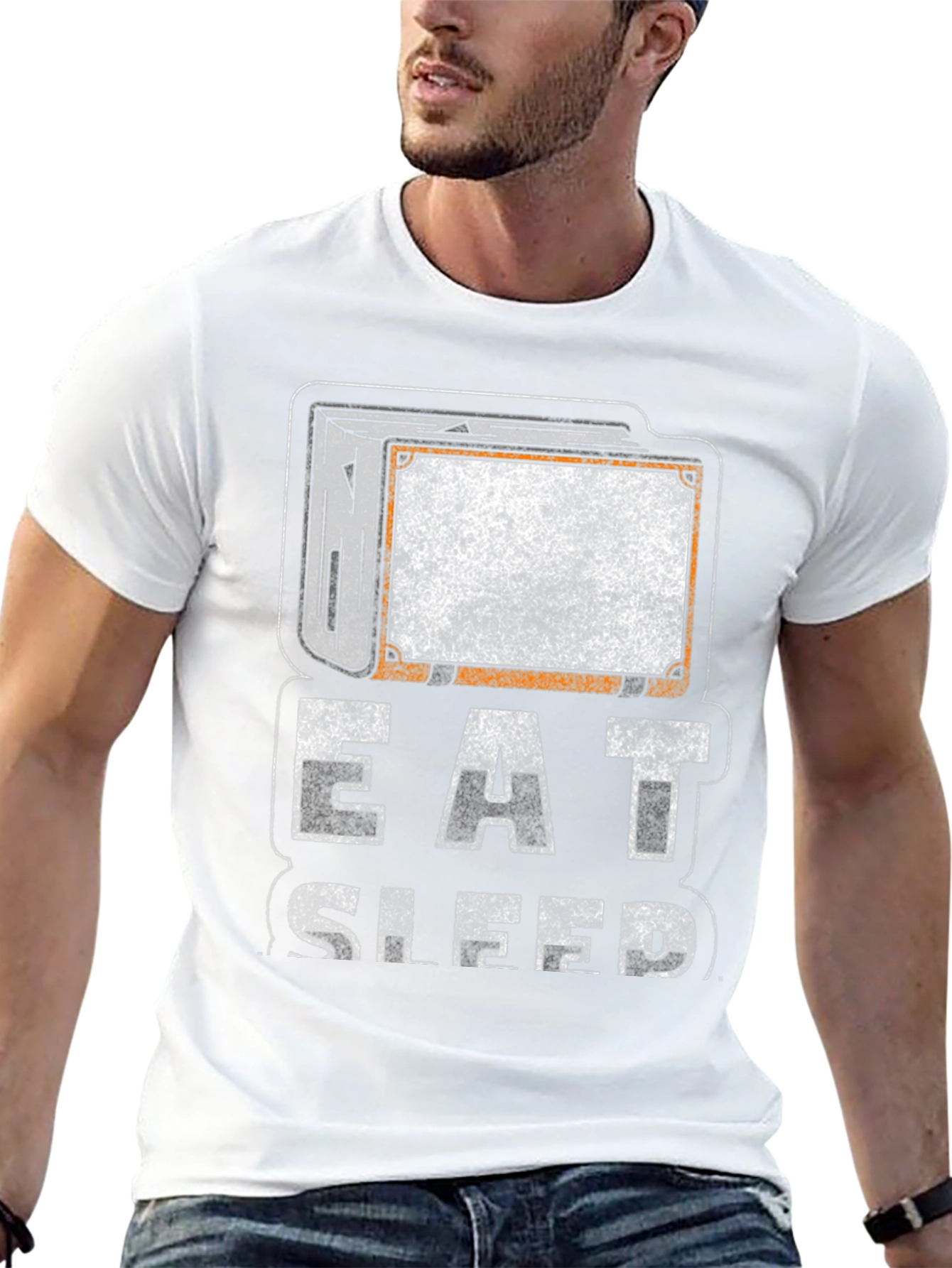 Eat Sleep Repeat Graphic T-Shirt