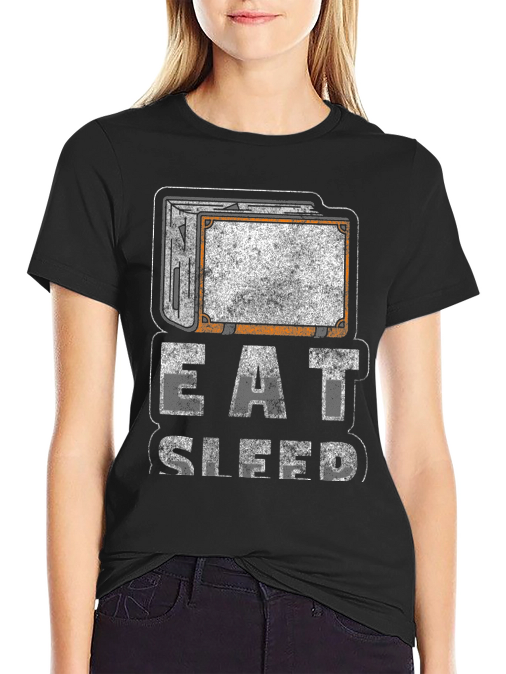 Eat Sleep Repeat Graphic T-Shirt
