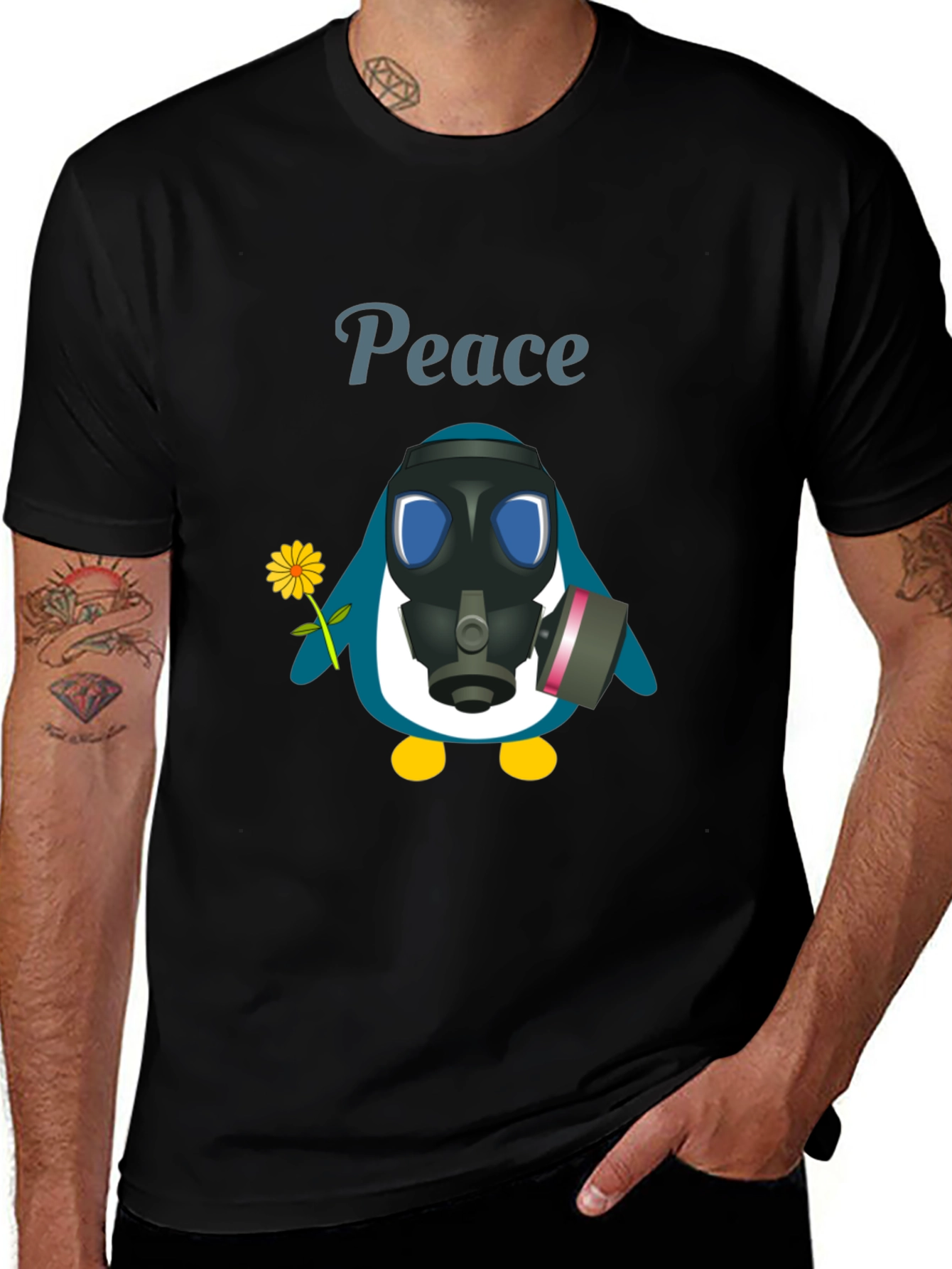 Peace Penguin Graphic Tee