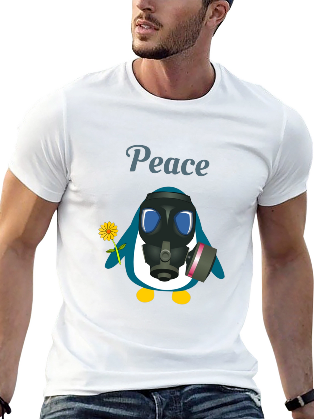 Peace Penguin Graphic Tee