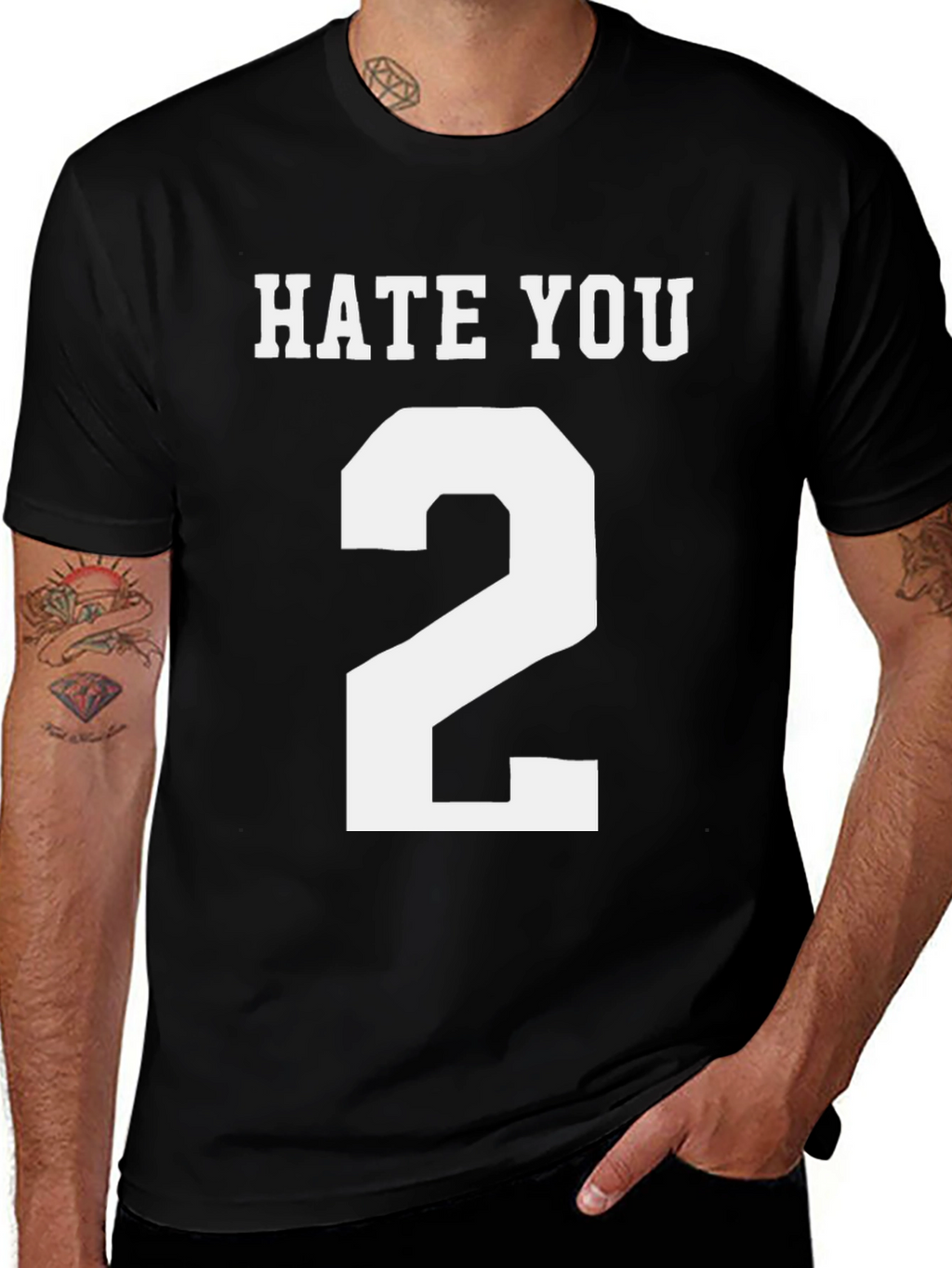 Hate You 2 T-Shirt - Funny Novelty Tee