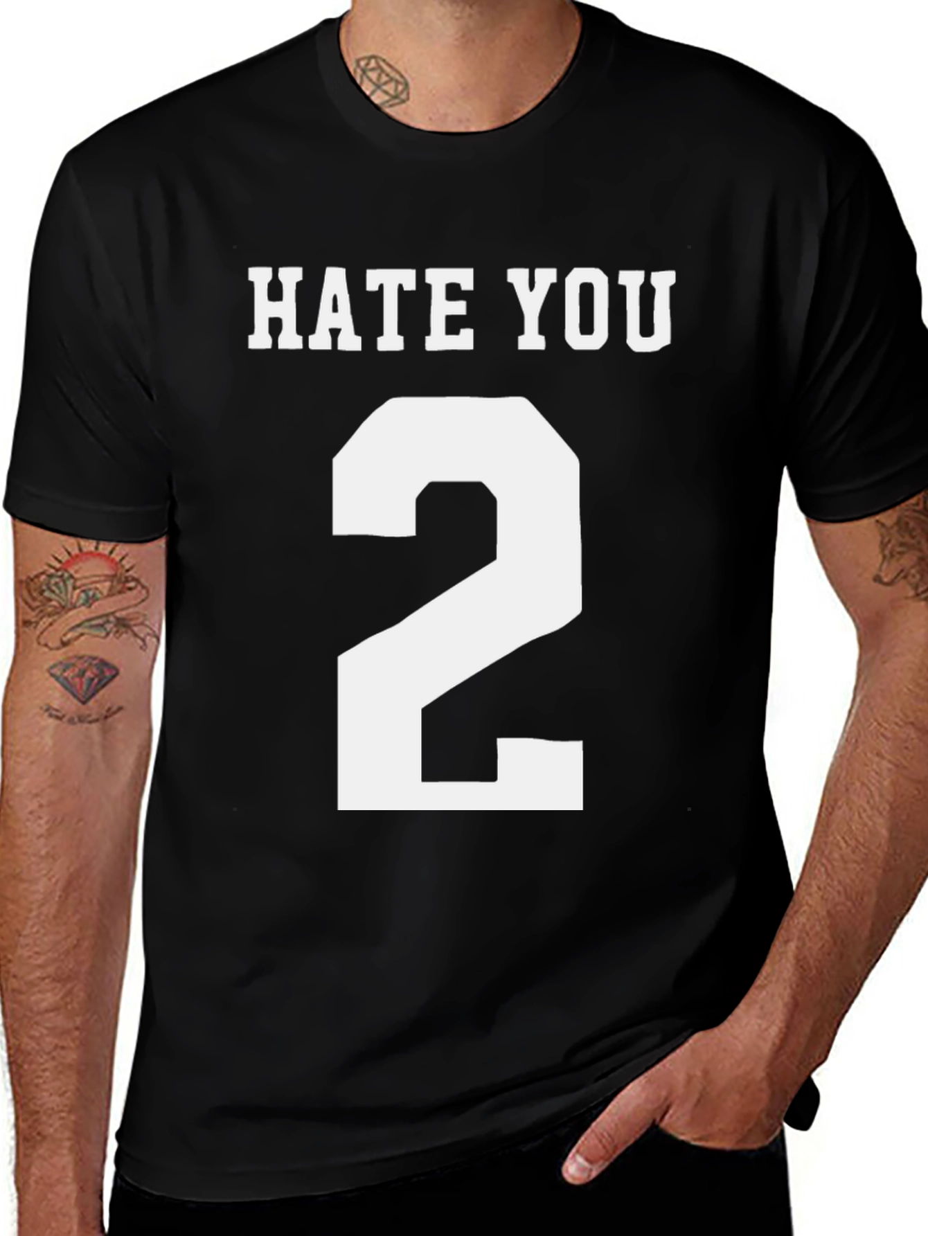 Hate You 2 T-Shirt - Funny Novelty Tee
