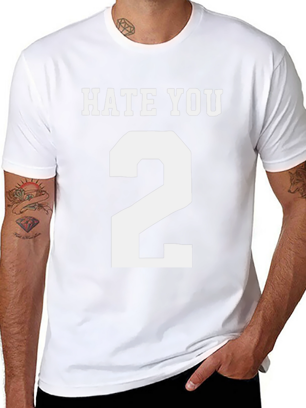 Hate You 2 T-Shirt - Funny Novelty Tee