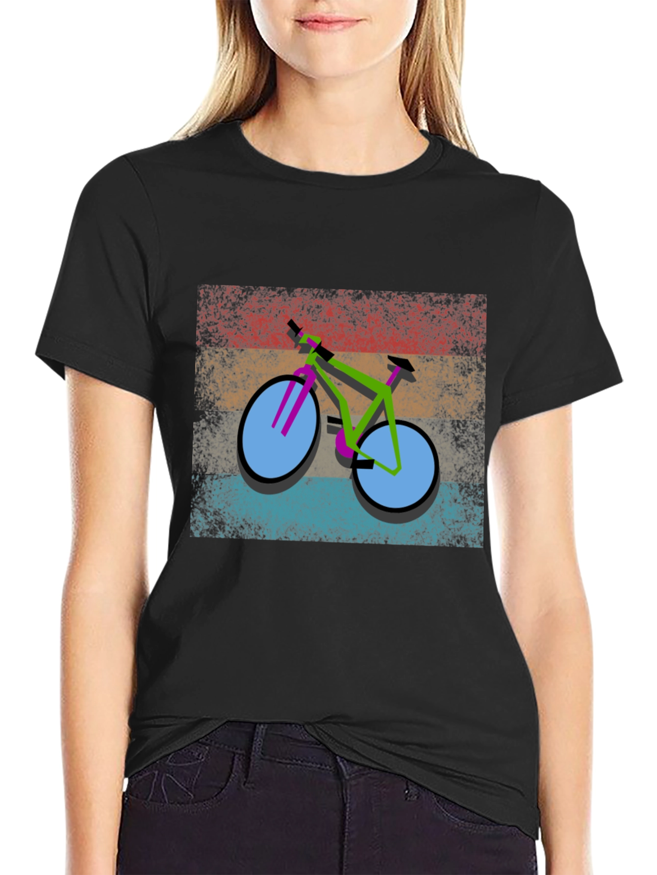 Retro Bicycle Graphic T-Shirt - Unique Design