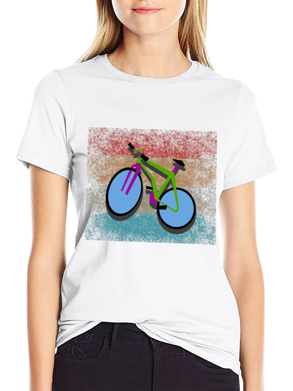 Retro Bicycle Graphic T-Shirt - Unique Design