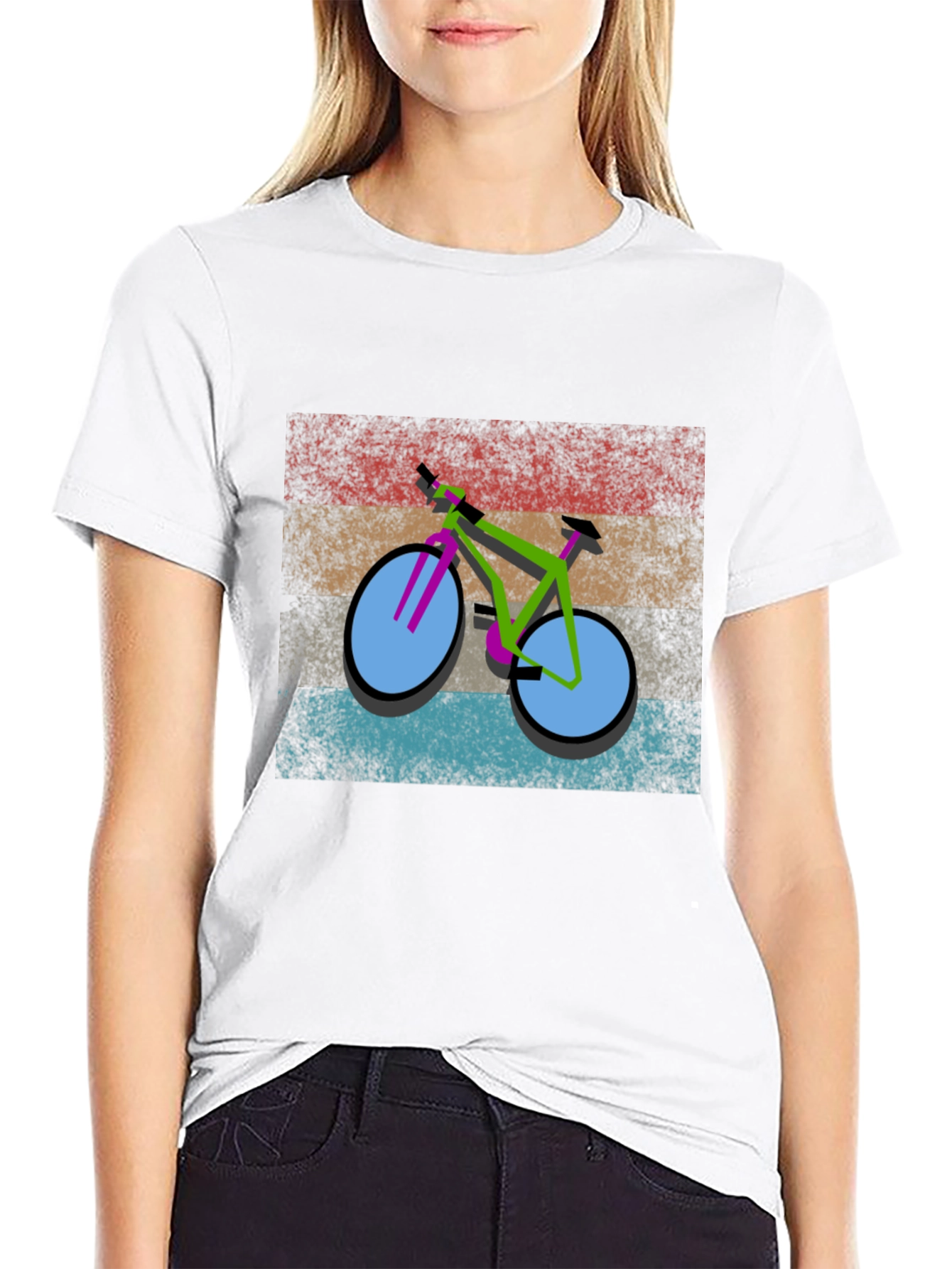 Retro Bicycle Graphic T-Shirt - Unique Design
