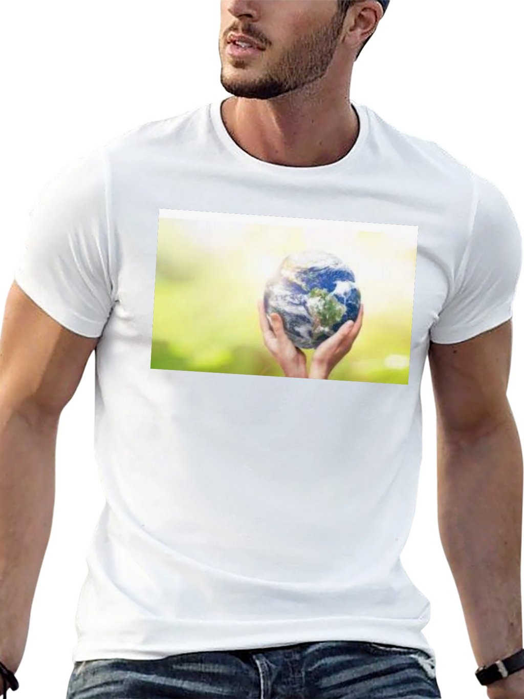 Earth Hands Graphic T-Shirt - Save the Planet Tee