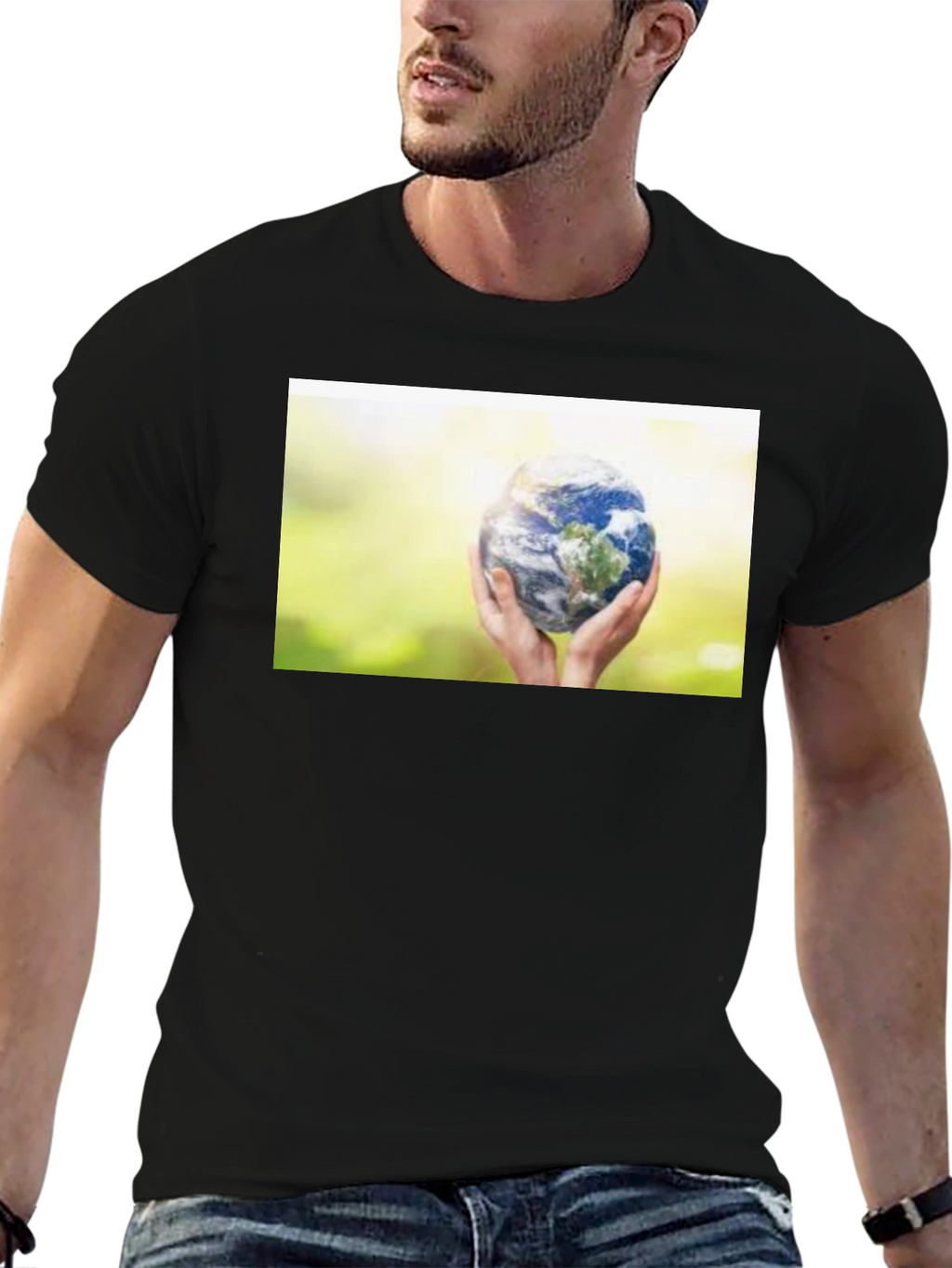 Earth Hands Graphic T-Shirt - Save the Planet Tee