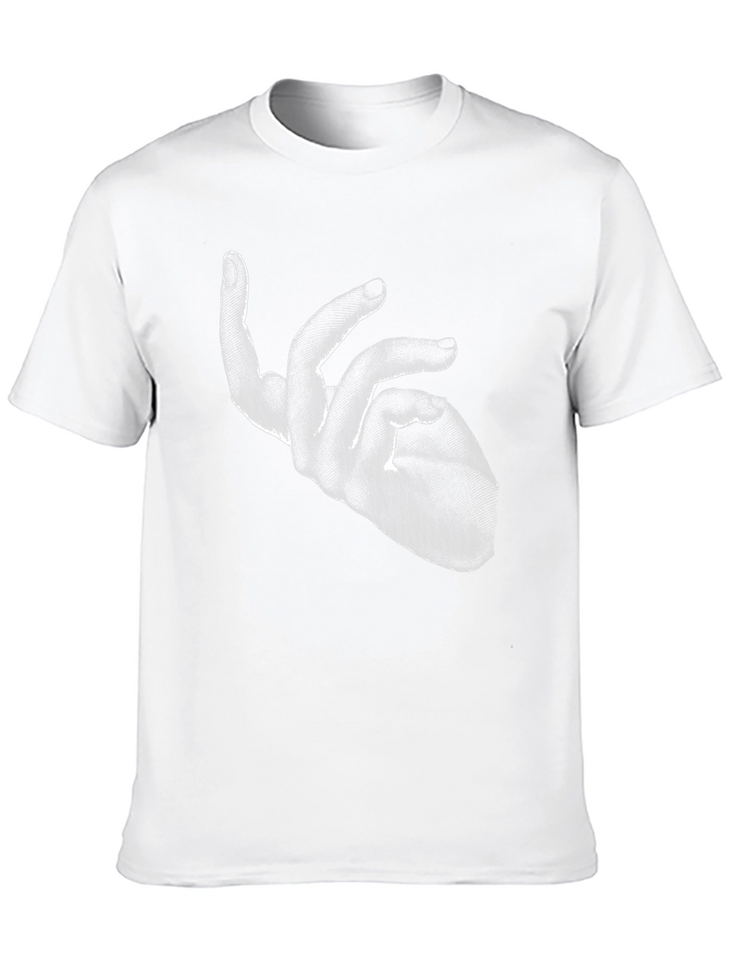 Abstract Hand Graphic Black T-Shirt