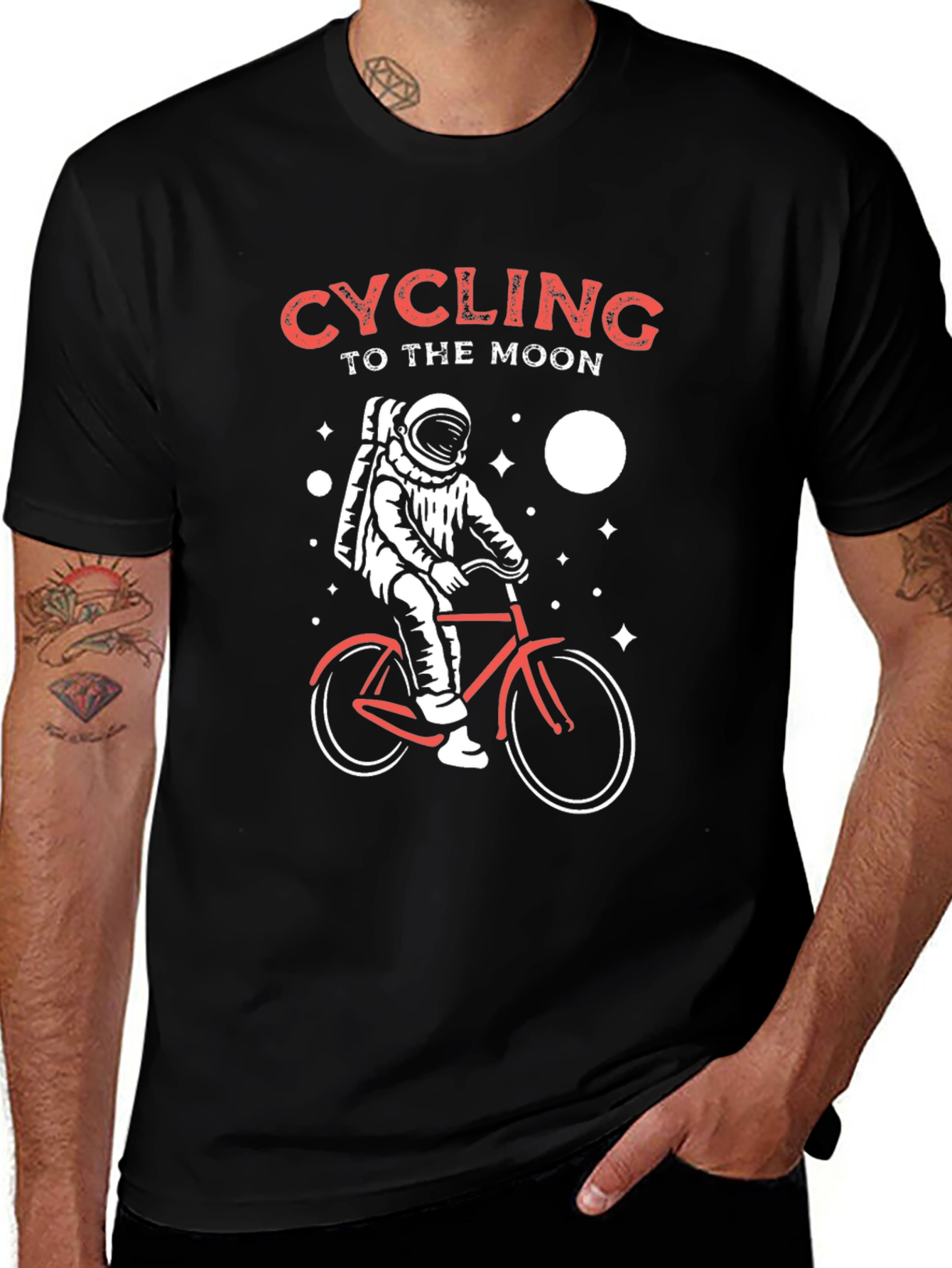 Cycling to the Moon Graphic Tee