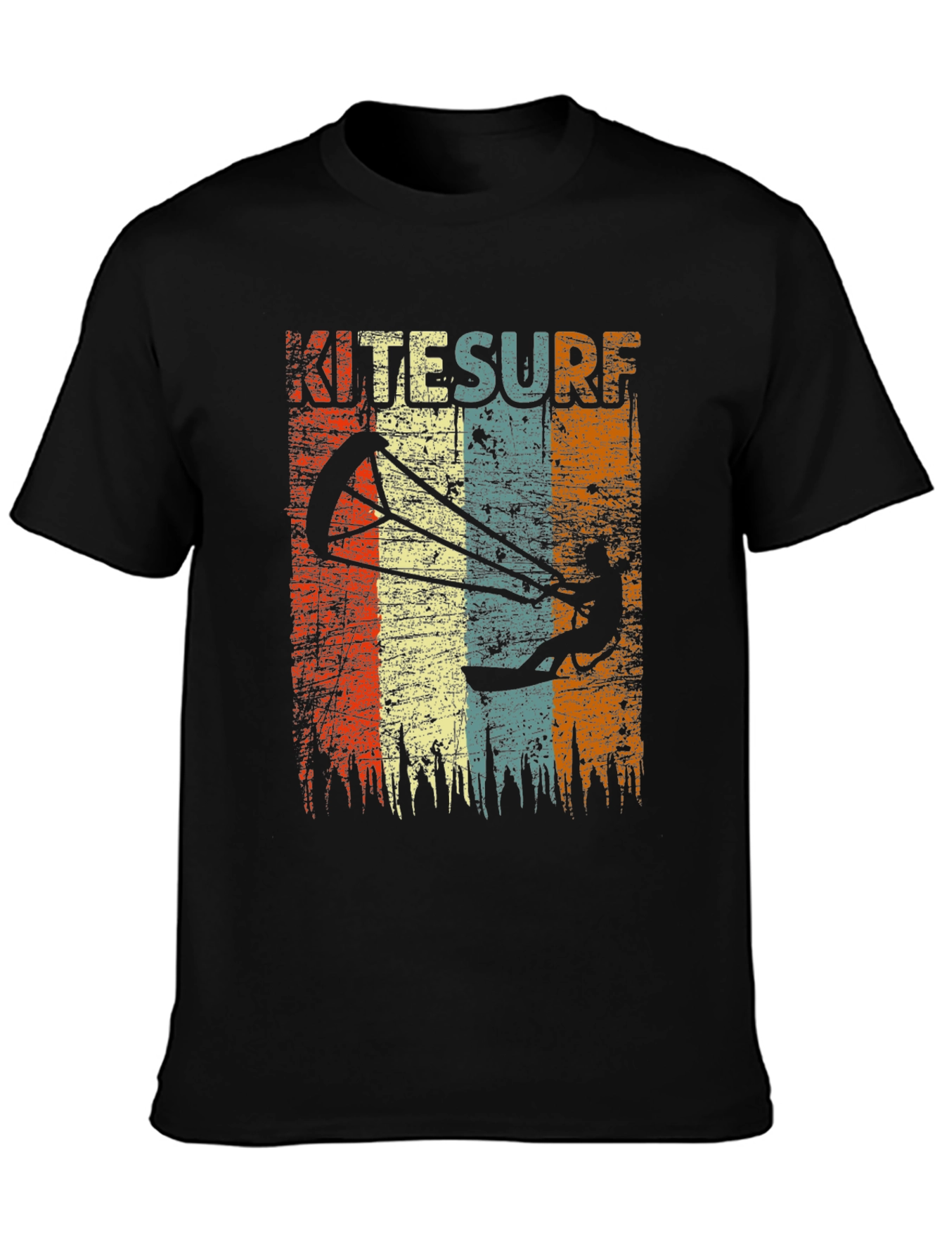 Retro Kitesurf T-Shirt - Vintage Watersport Design