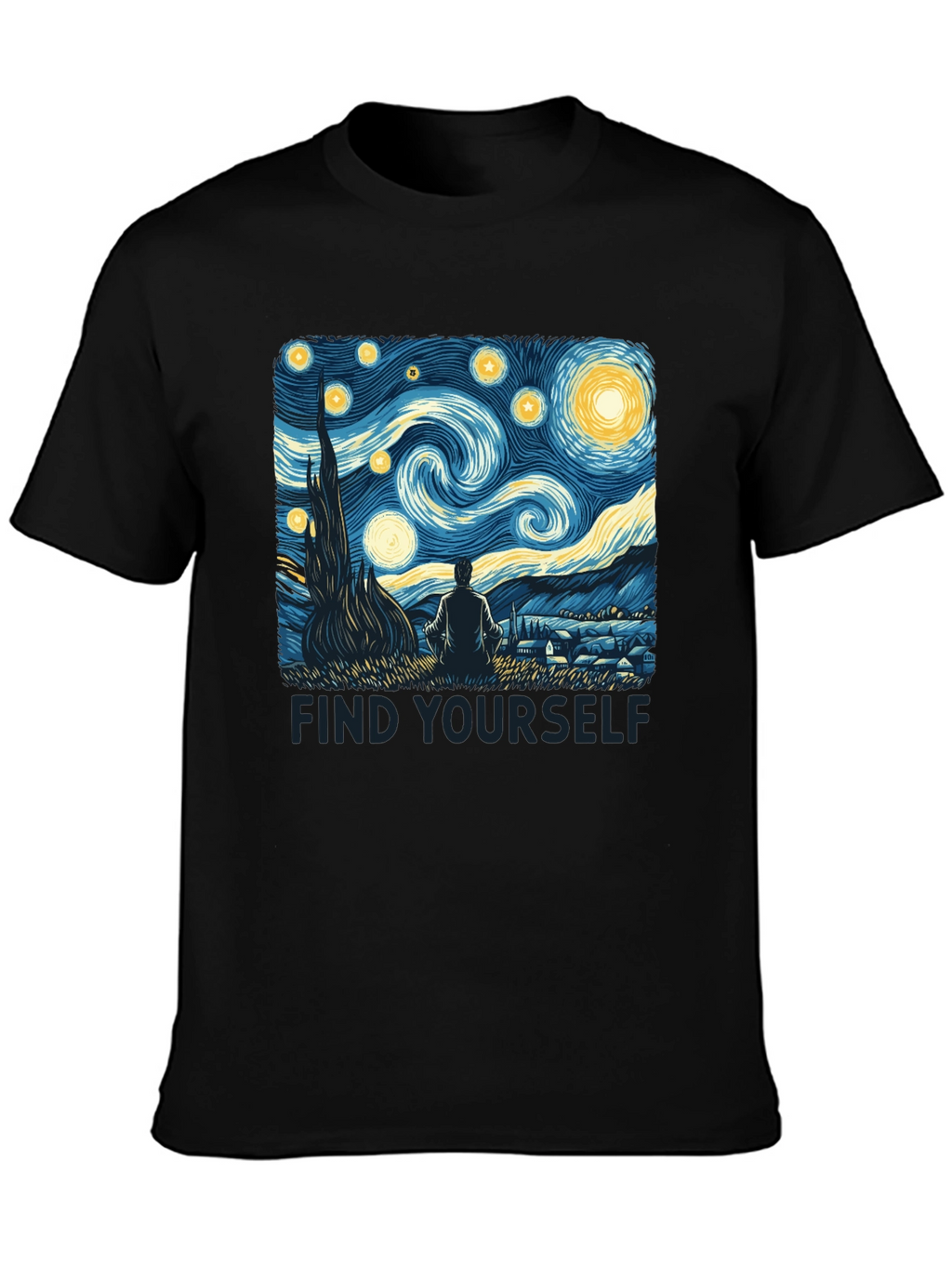 Starry Night Graphic Tee - Find Yourself