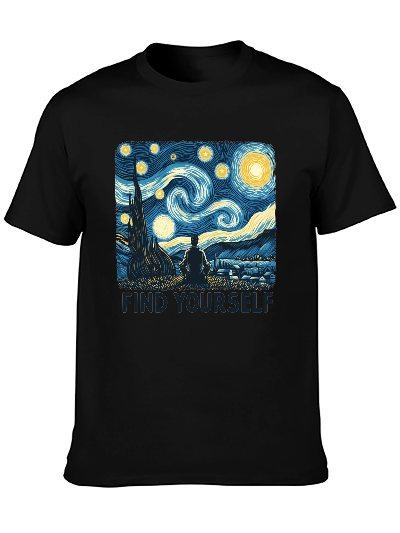Starry Night Graphic Tee - Find Yourself