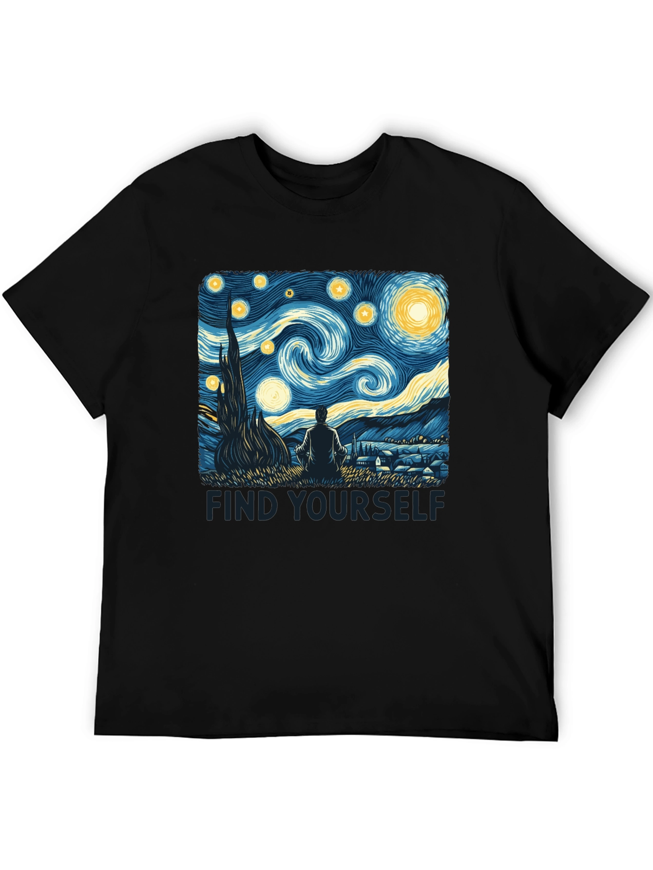 Starry Night Graphic Tee - Find Yourself