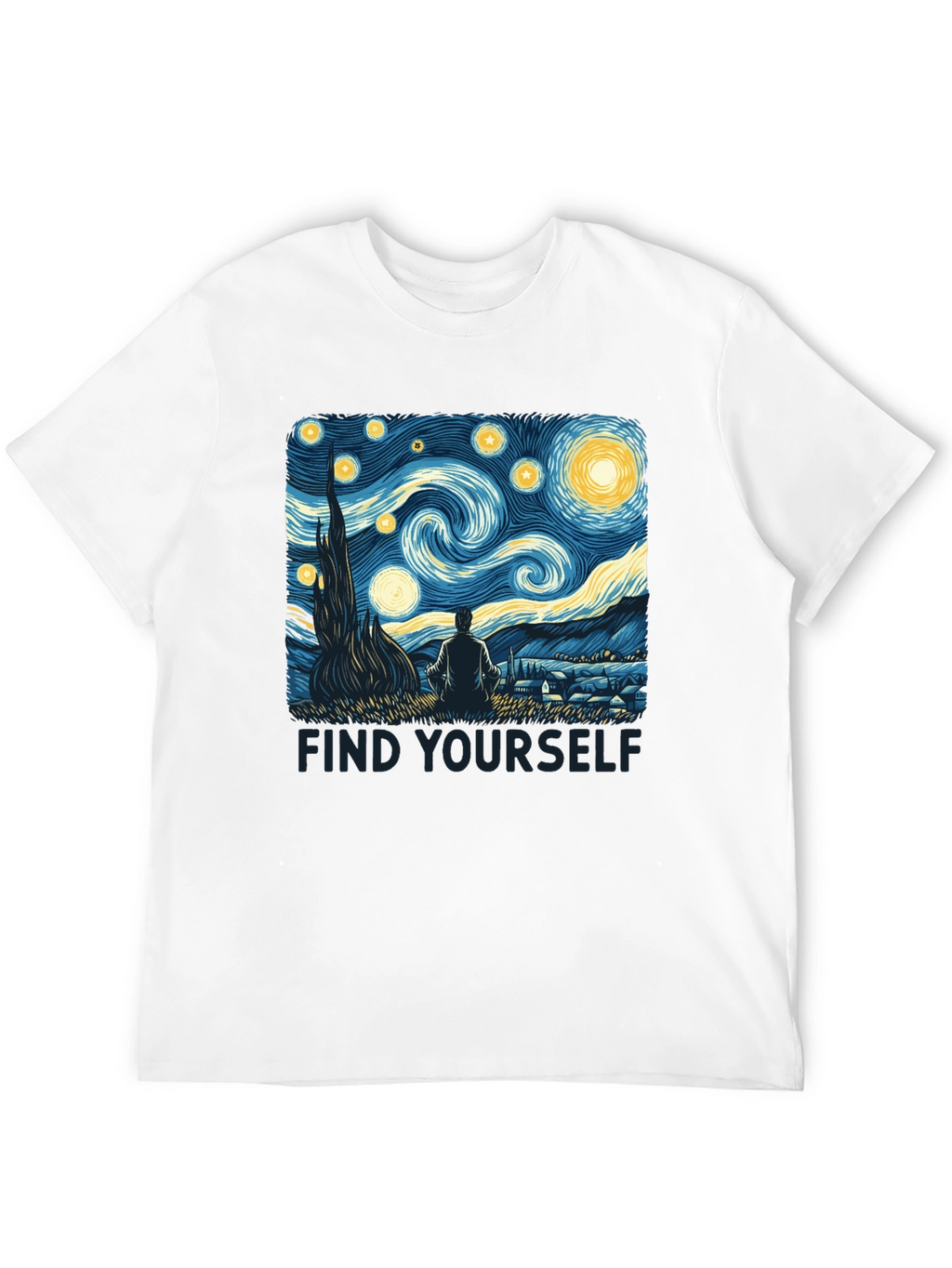 Starry Night Graphic Tee - Find Yourself