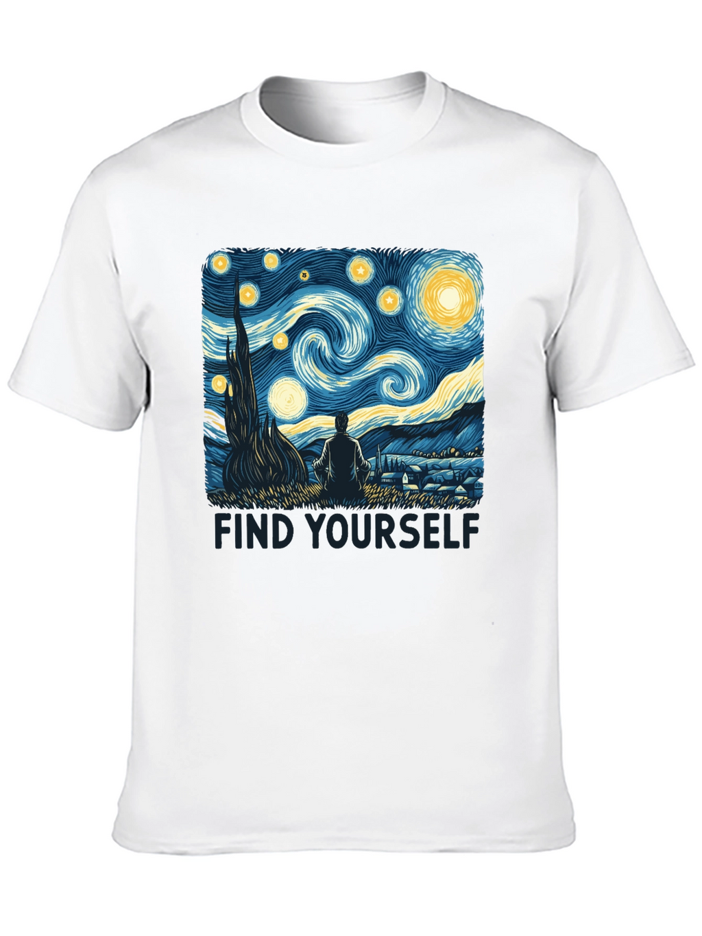 Starry Night Graphic Tee - Find Yourself