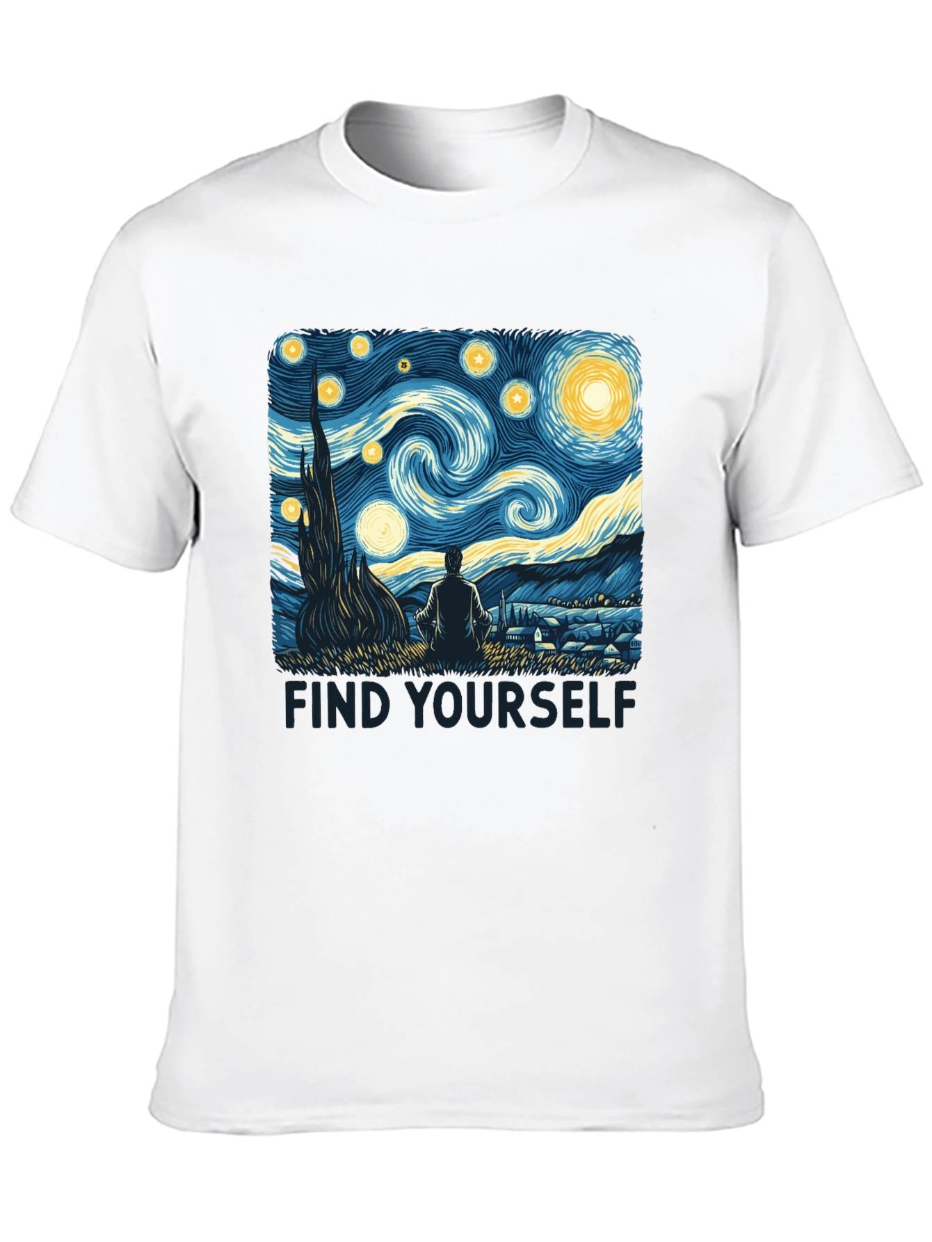 Starry Night Graphic Tee - Find Yourself