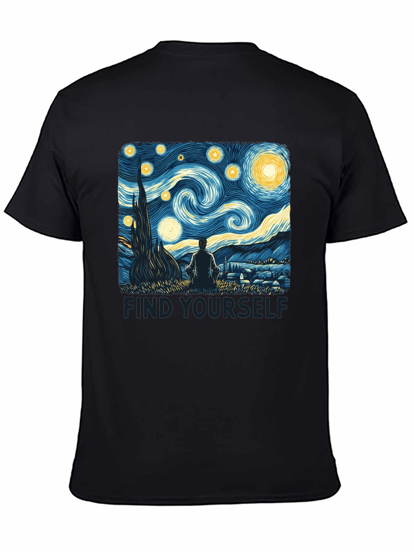 Starry Night Graphic Tee - Find Yourself
