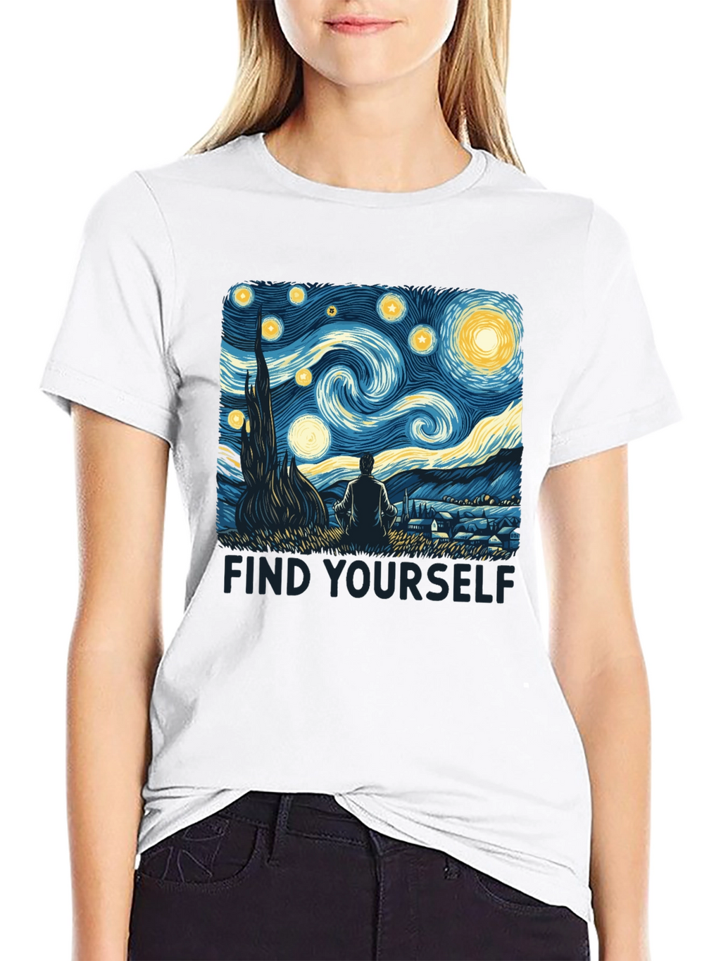 Starry Night Graphic Tee - Find Yourself