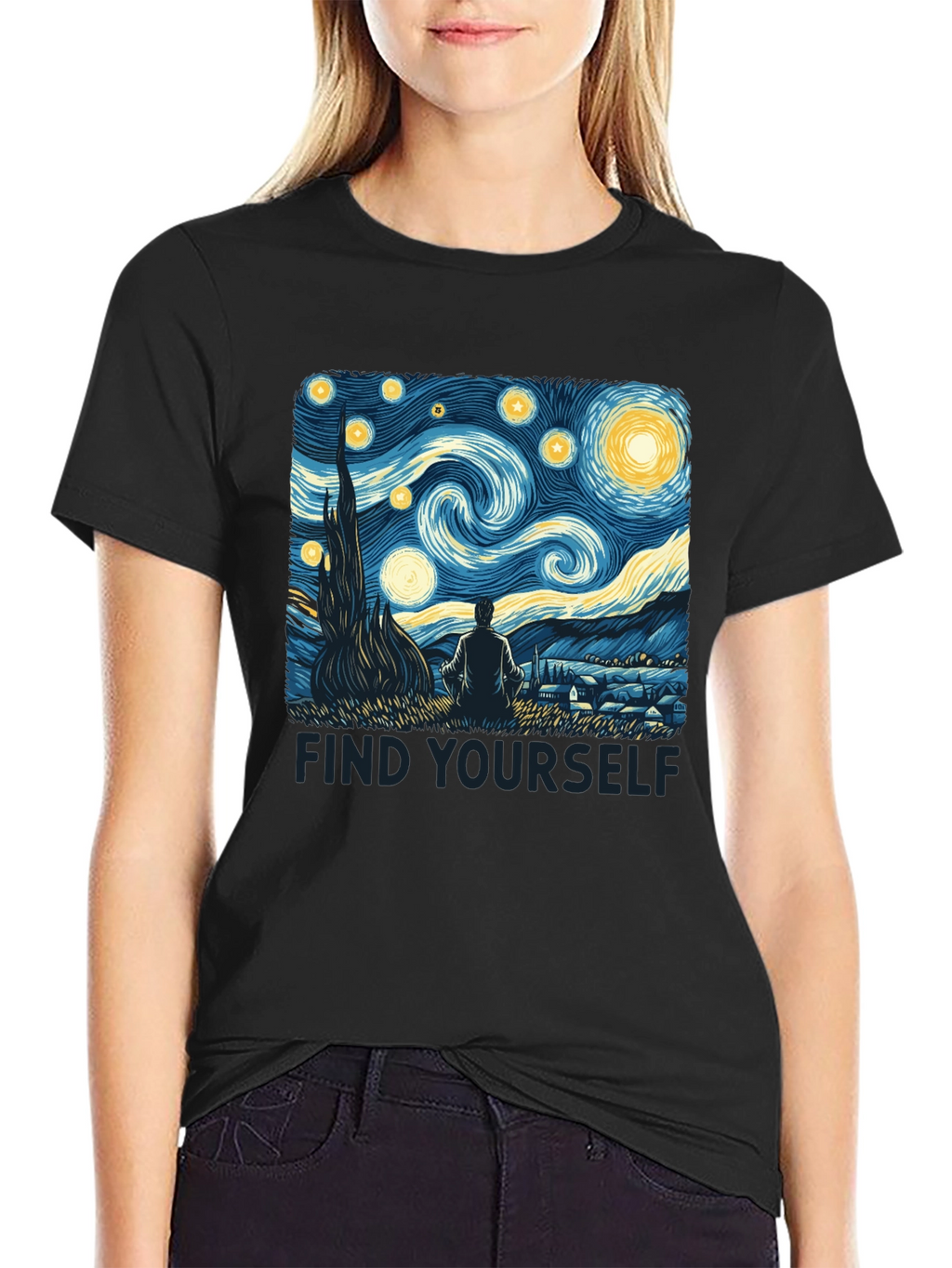 Starry Night Graphic Tee - Find Yourself