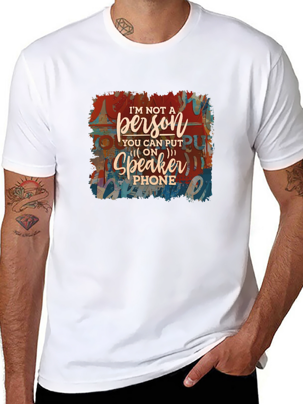 Im Not a Speakerphone Person Graphic Tee