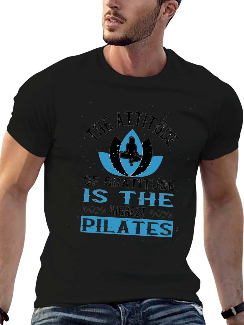 Gratitude Pilates T-Shirt - Attitude Yoga Design