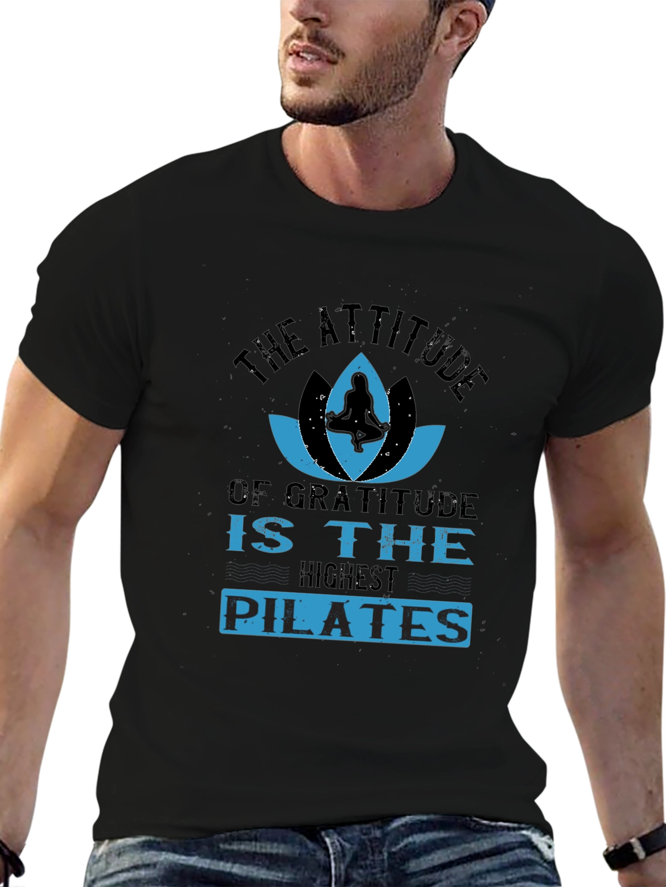 Gratitude Pilates T-Shirt - Attitude Yoga Design