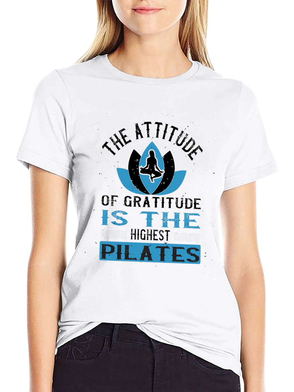 Gratitude Pilates T-Shirt - Attitude Yoga Design