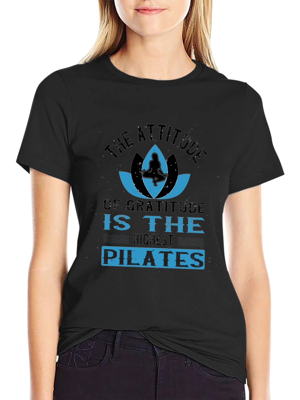 Gratitude Pilates T-Shirt - Attitude Yoga Design