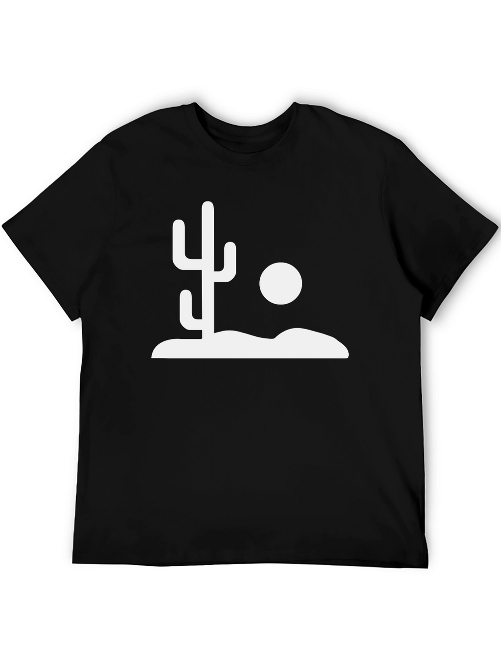 Cactus Desert Graphic Tee - Stylish Black T-Shirt