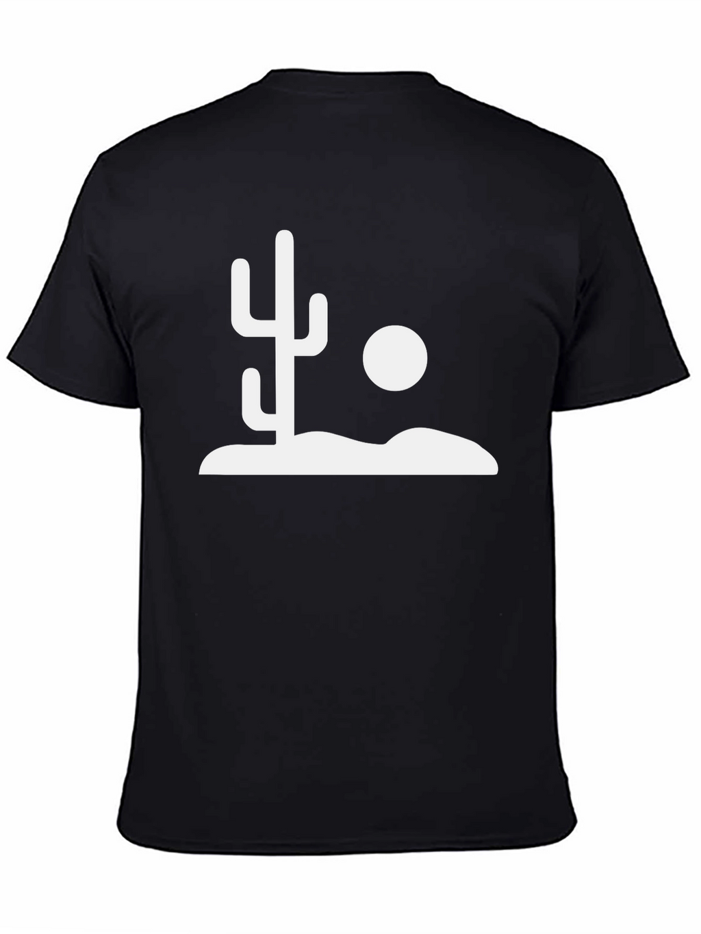 Cactus Desert Graphic Tee - Stylish Black T-Shirt