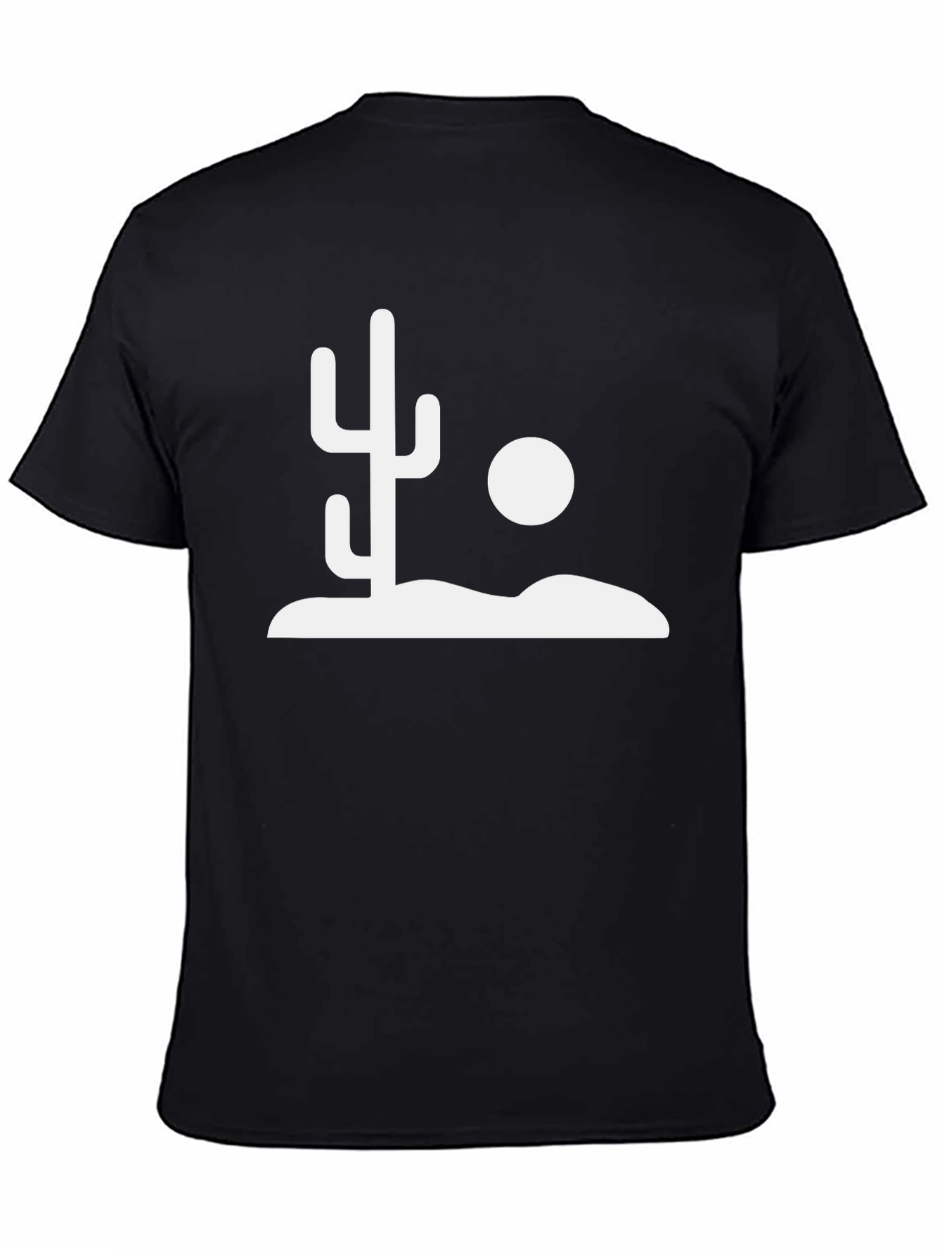 Cactus Desert Graphic Tee - Stylish Black T-Shirt