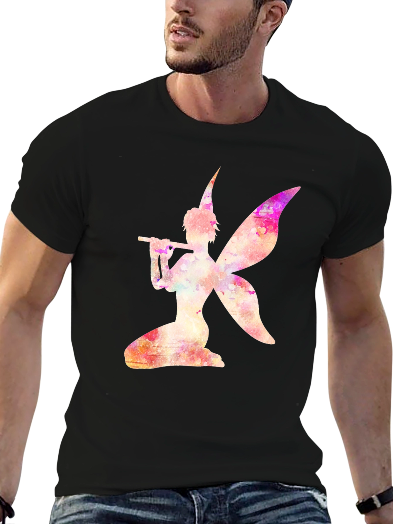 Fairy Flute Black T-Shirt