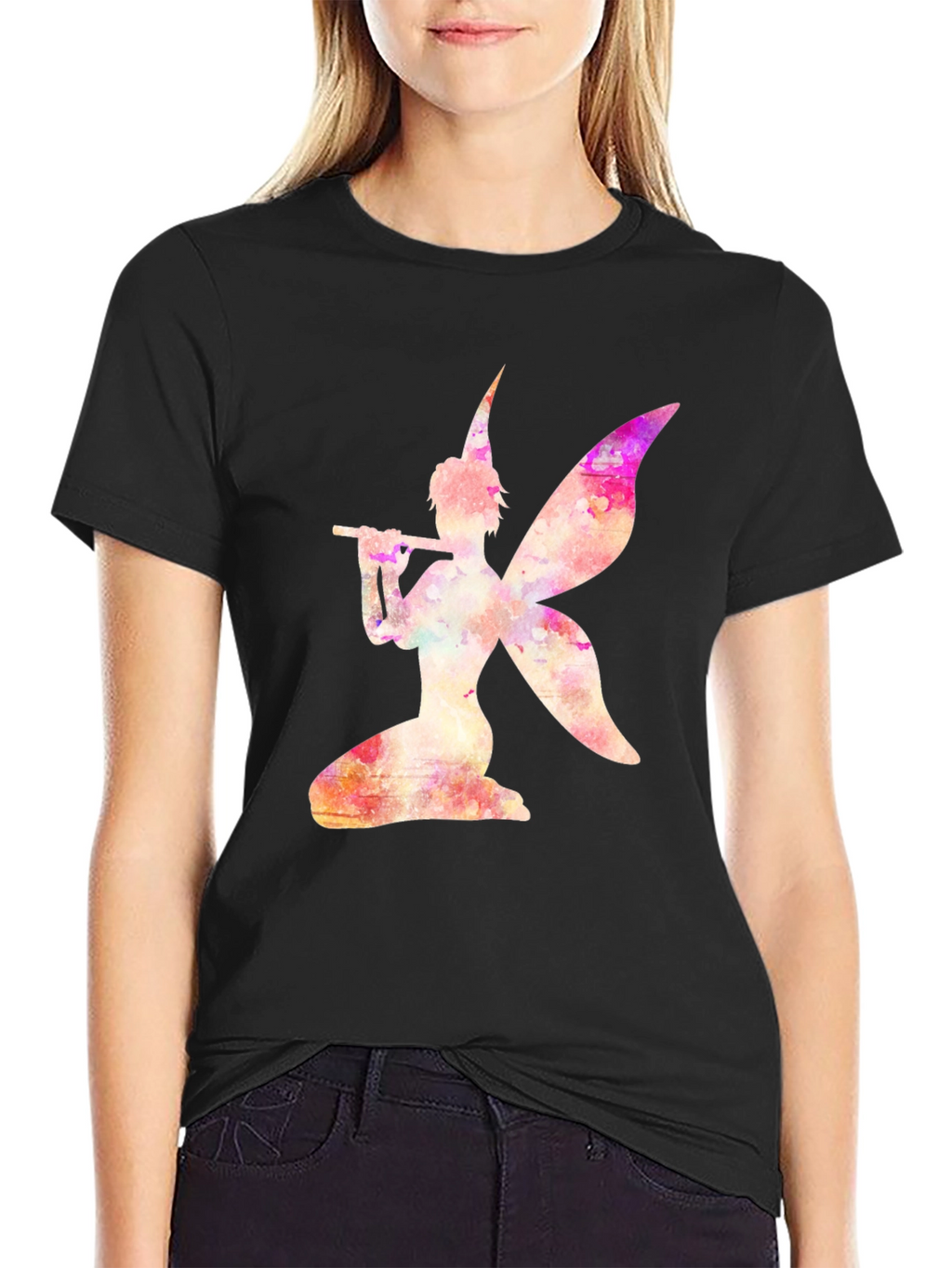 Fairy Flute Black T-Shirt