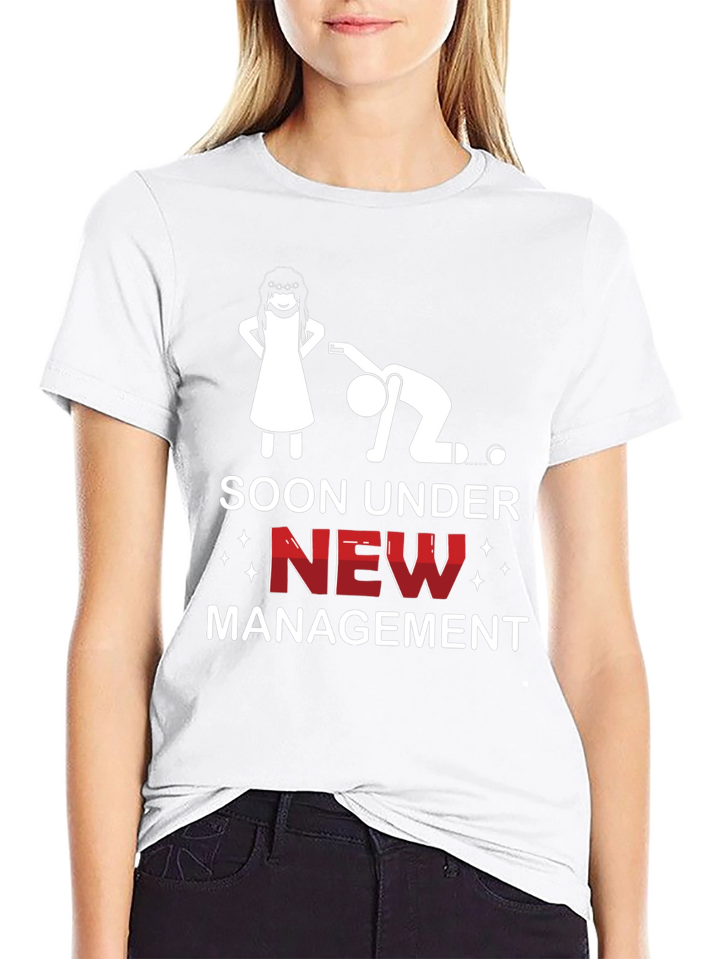 Soon Under New Management Funny Graphic Tee