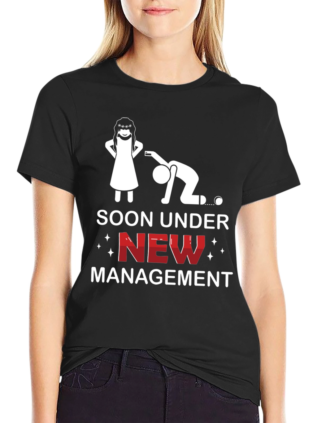 Soon Under New Management Funny Graphic Tee