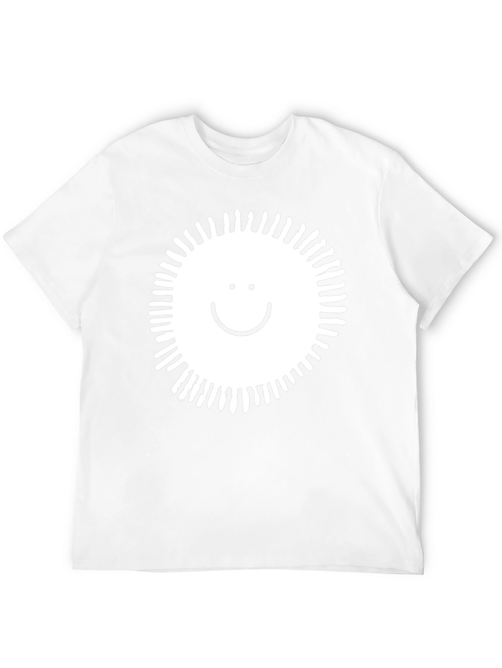 Smile Sunburst Graphic Black T-Shirt