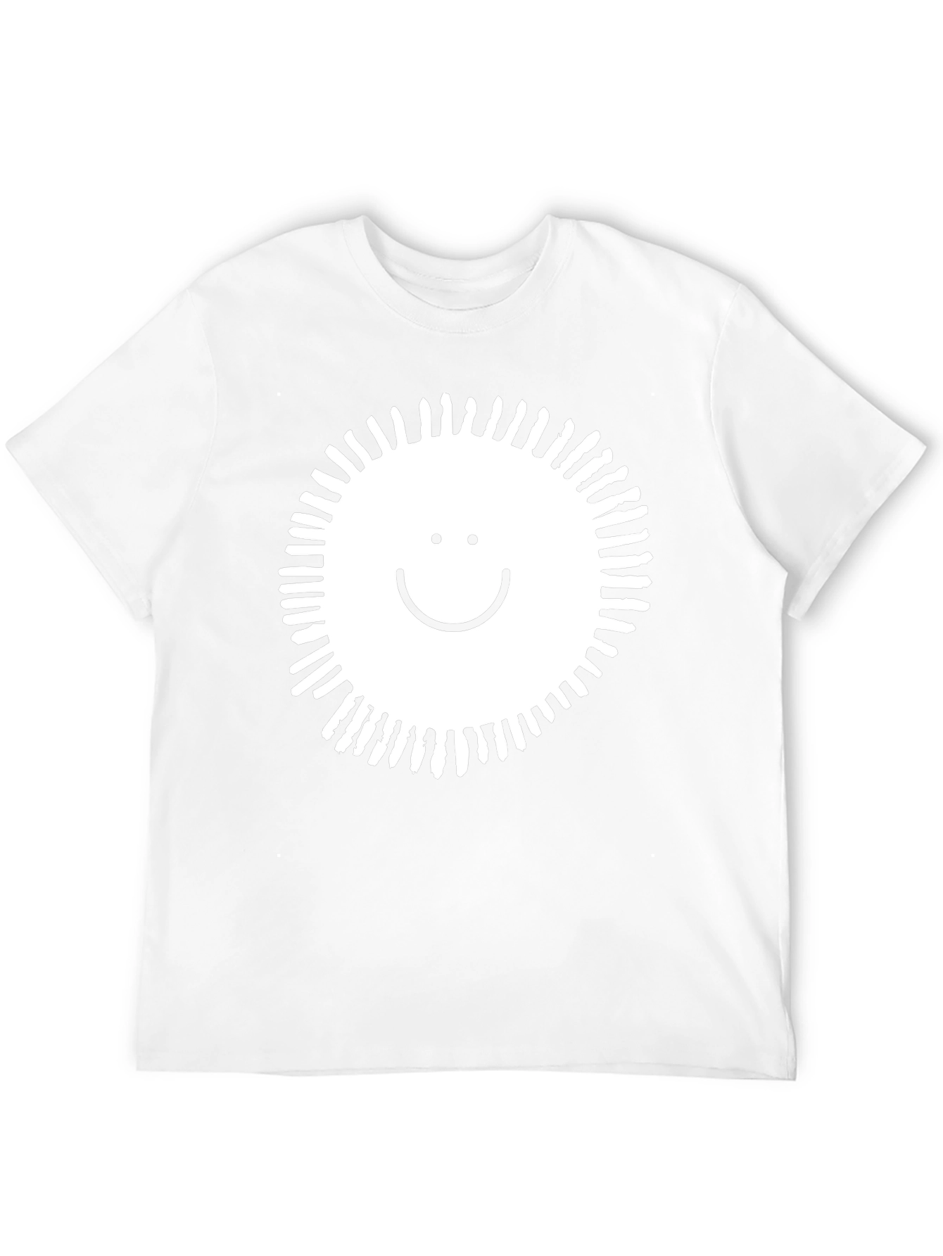 Smile Sunburst Graphic Black T-Shirt