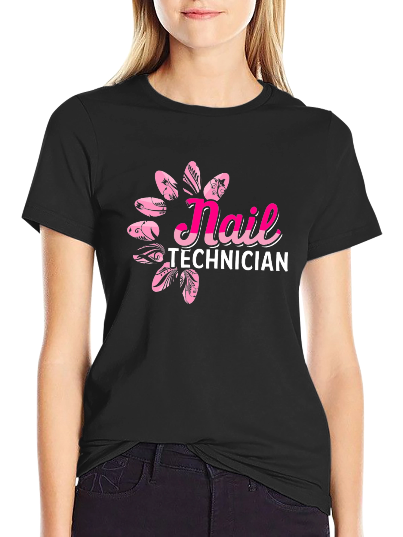 Nail Technician Graphic Tee - Stylish Salon Apparel