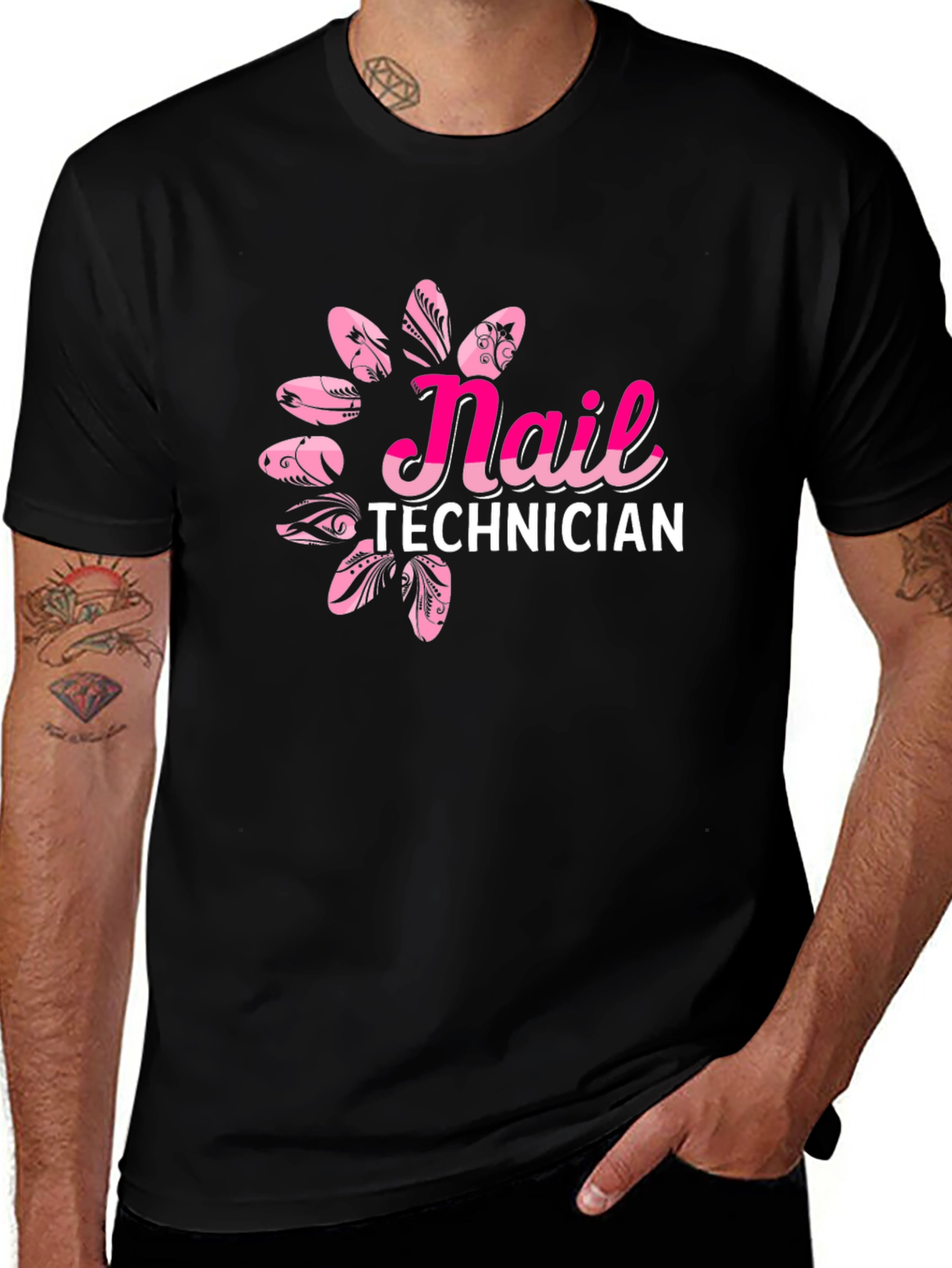 Nail Technician Graphic Tee - Stylish Salon Apparel