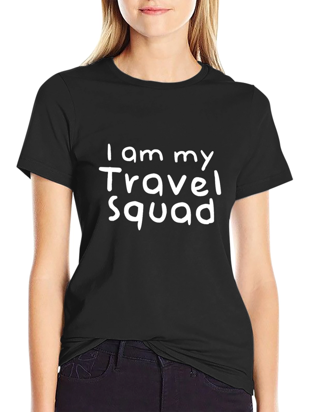 I am my Travel Squad Black T-Shirt
